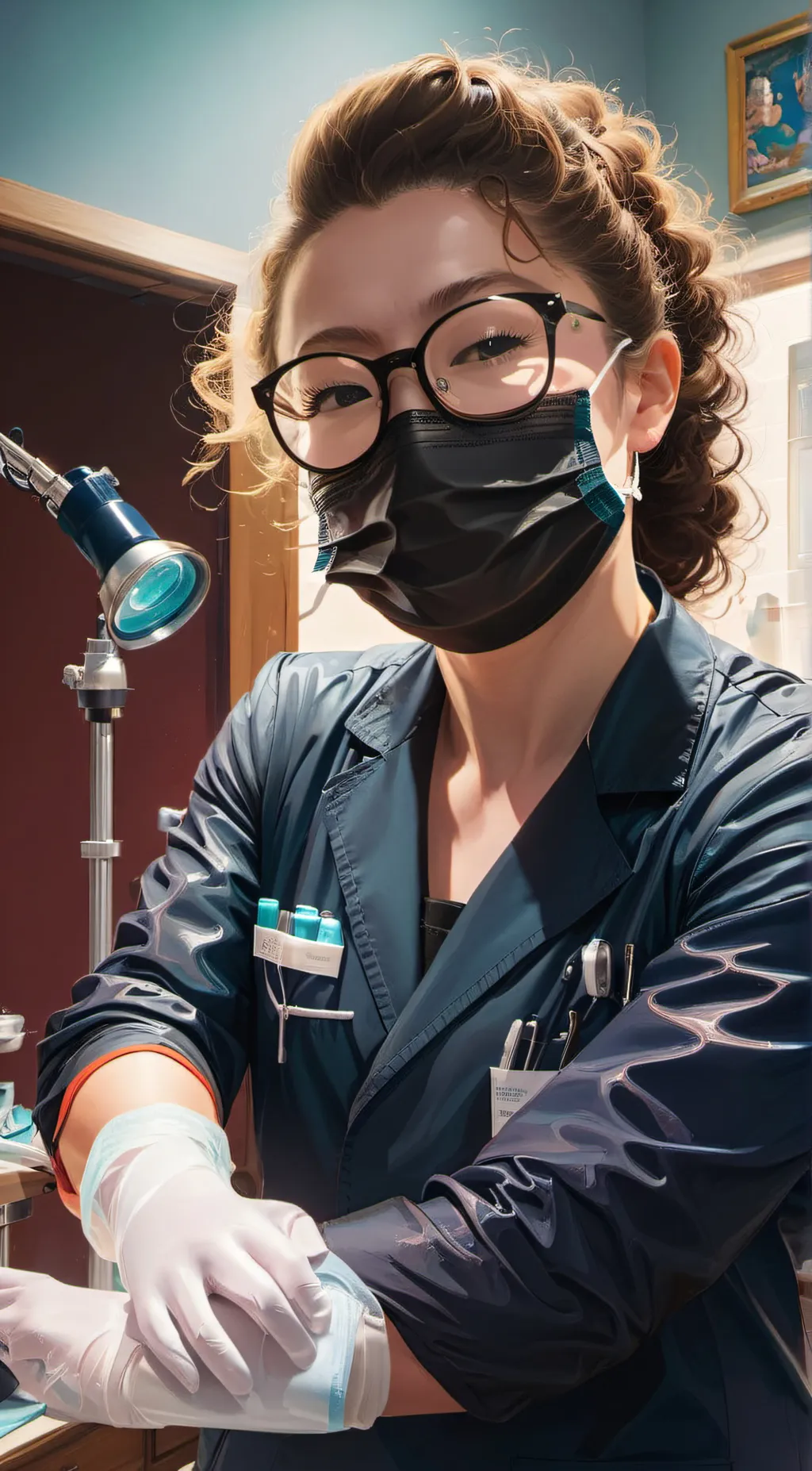 ai character: Evil dentist  background