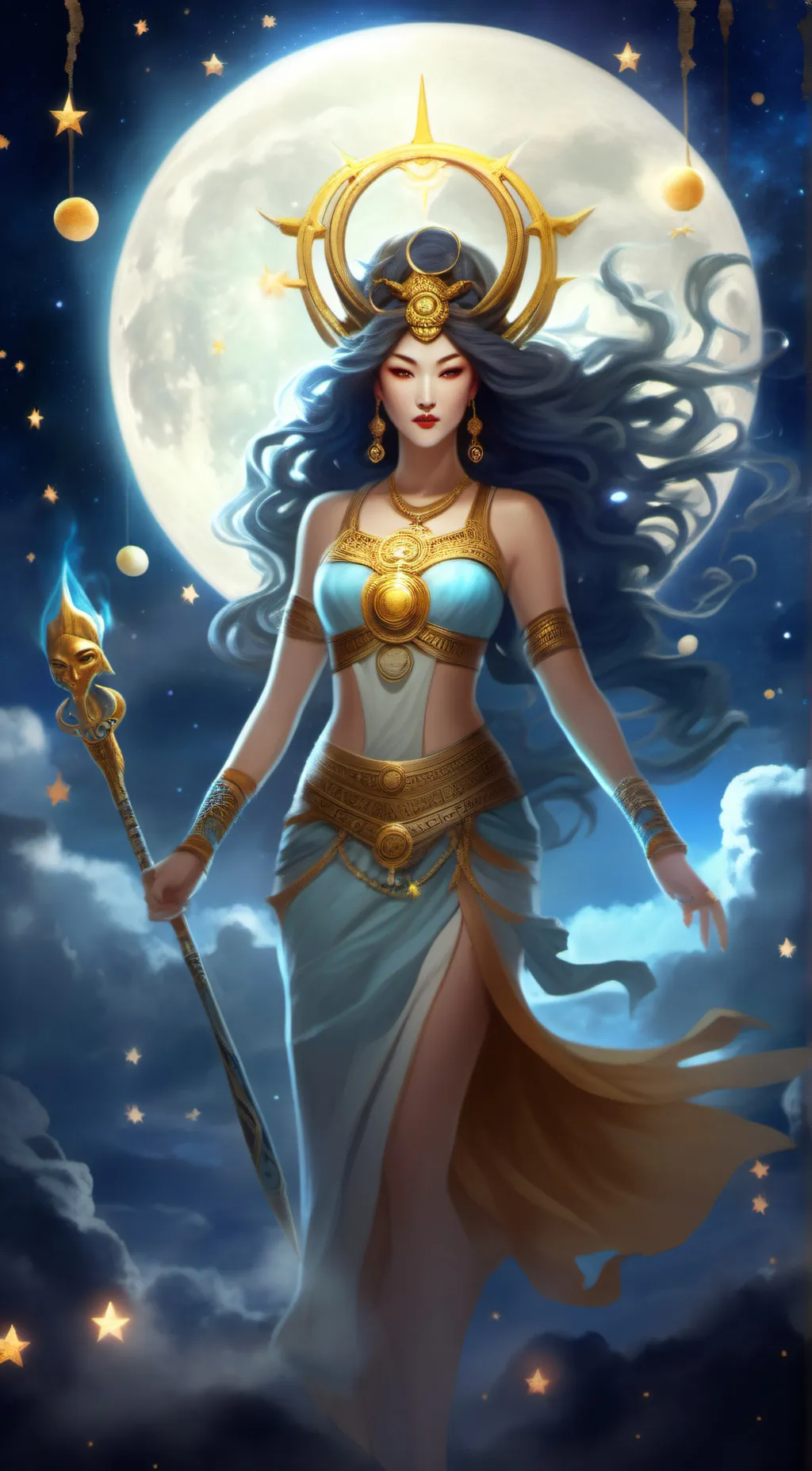 ai character: Alessandra Stark background