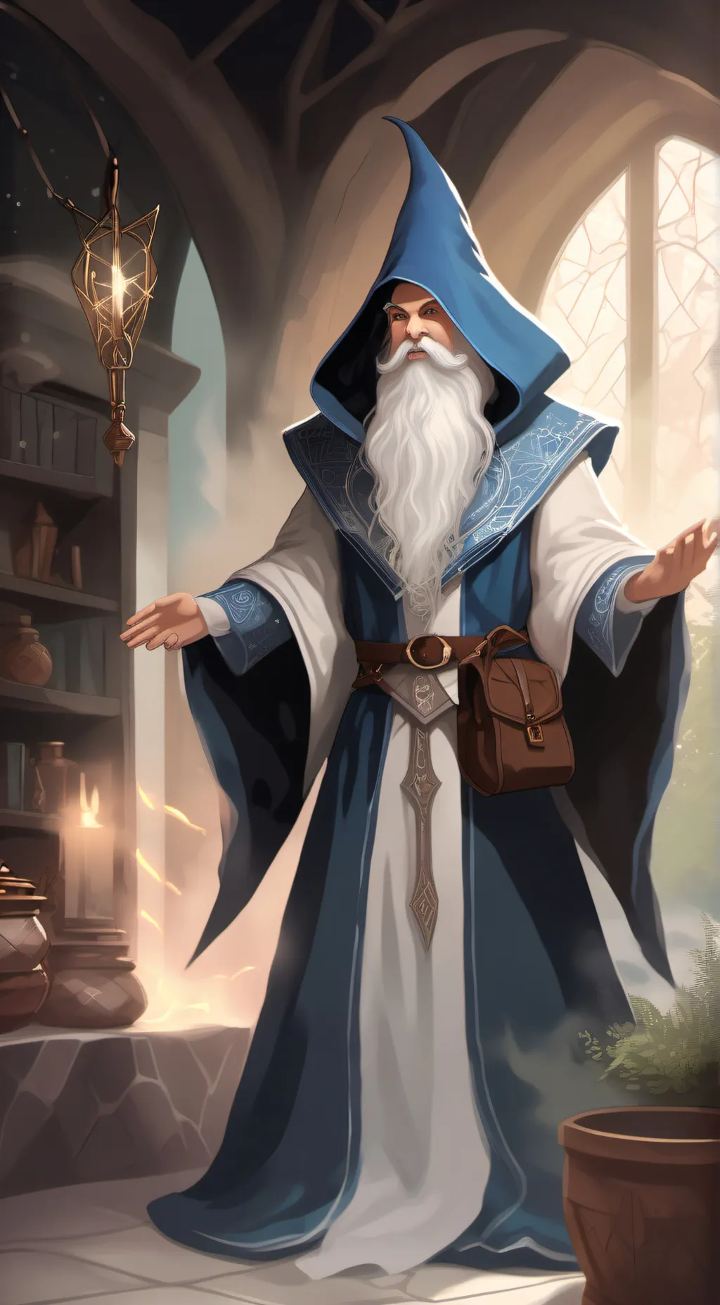 ai character: wizard sluik background