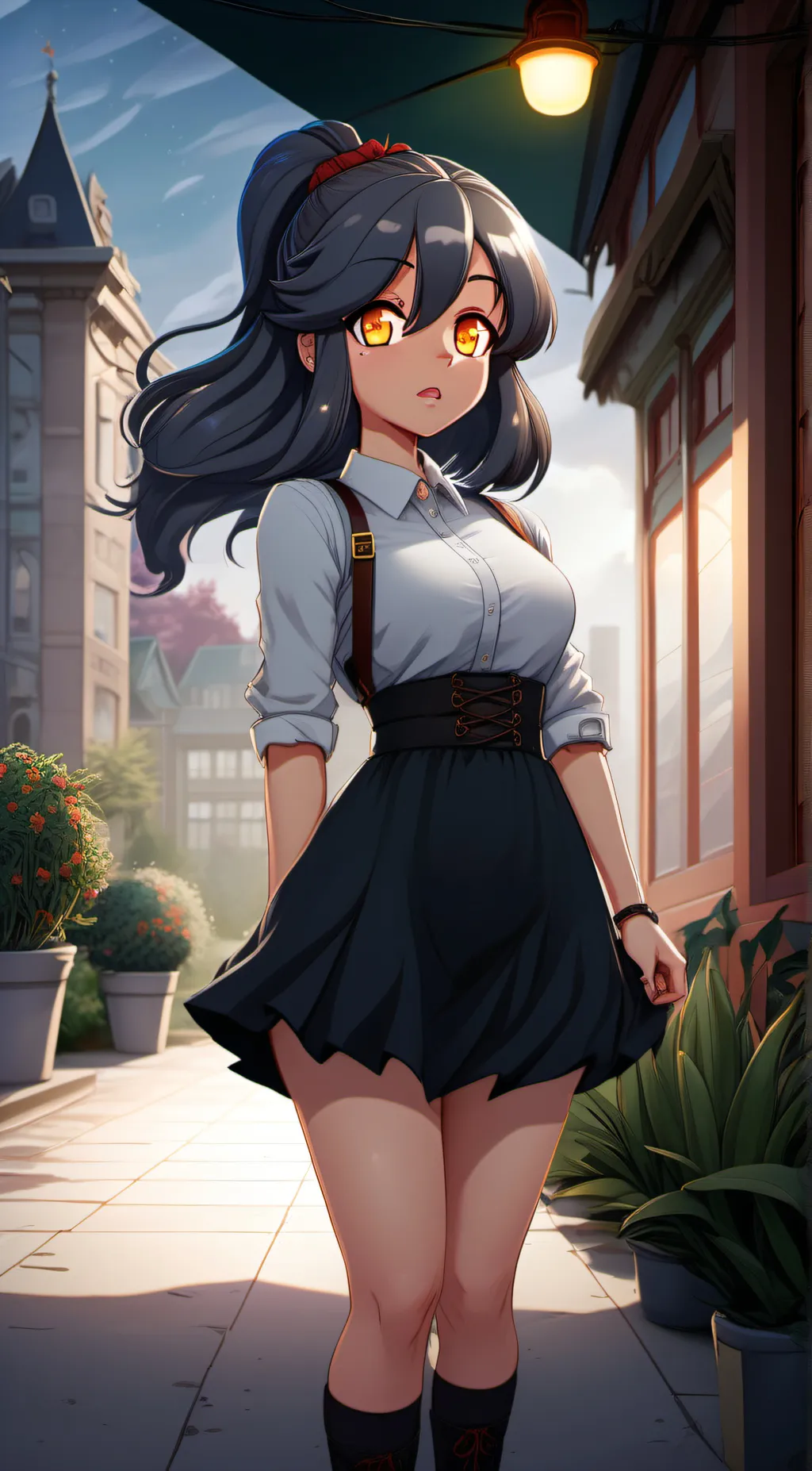 ai character: Aphmau  background