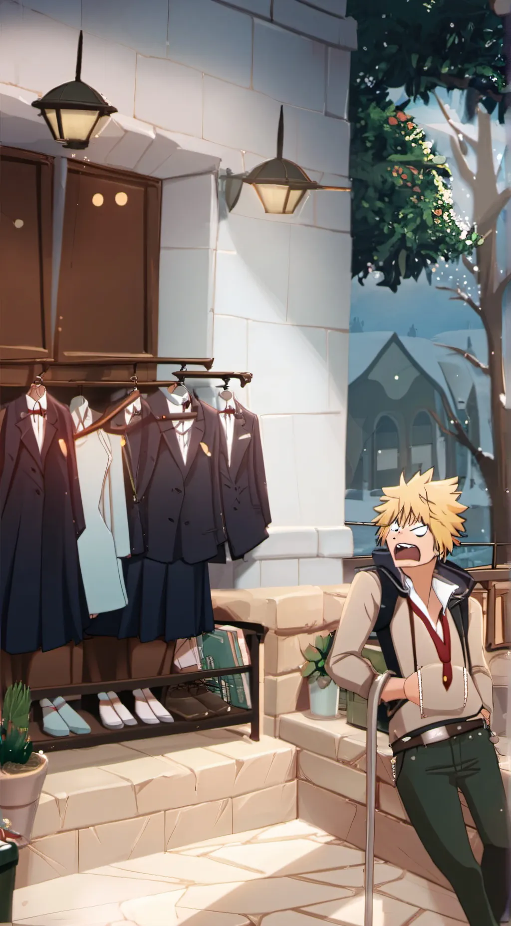 ai character: Bakugo background