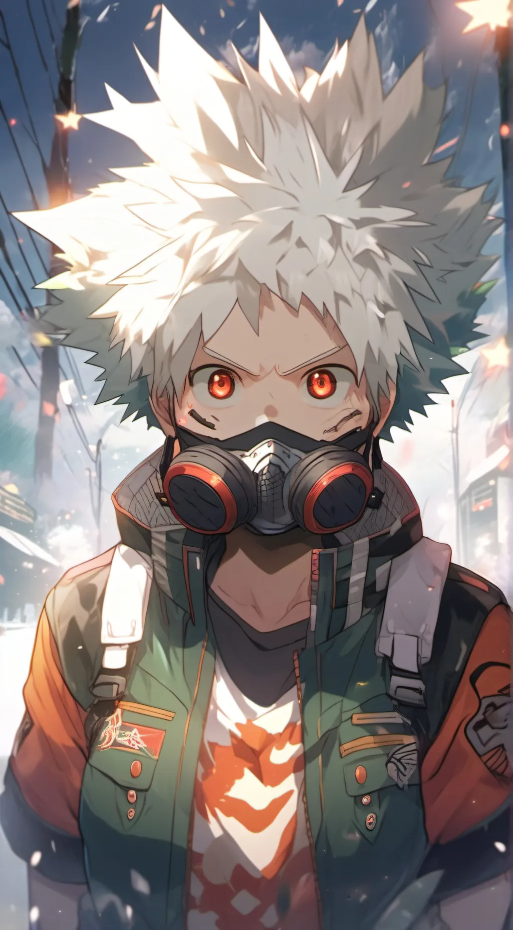 ai character: bakugou  background