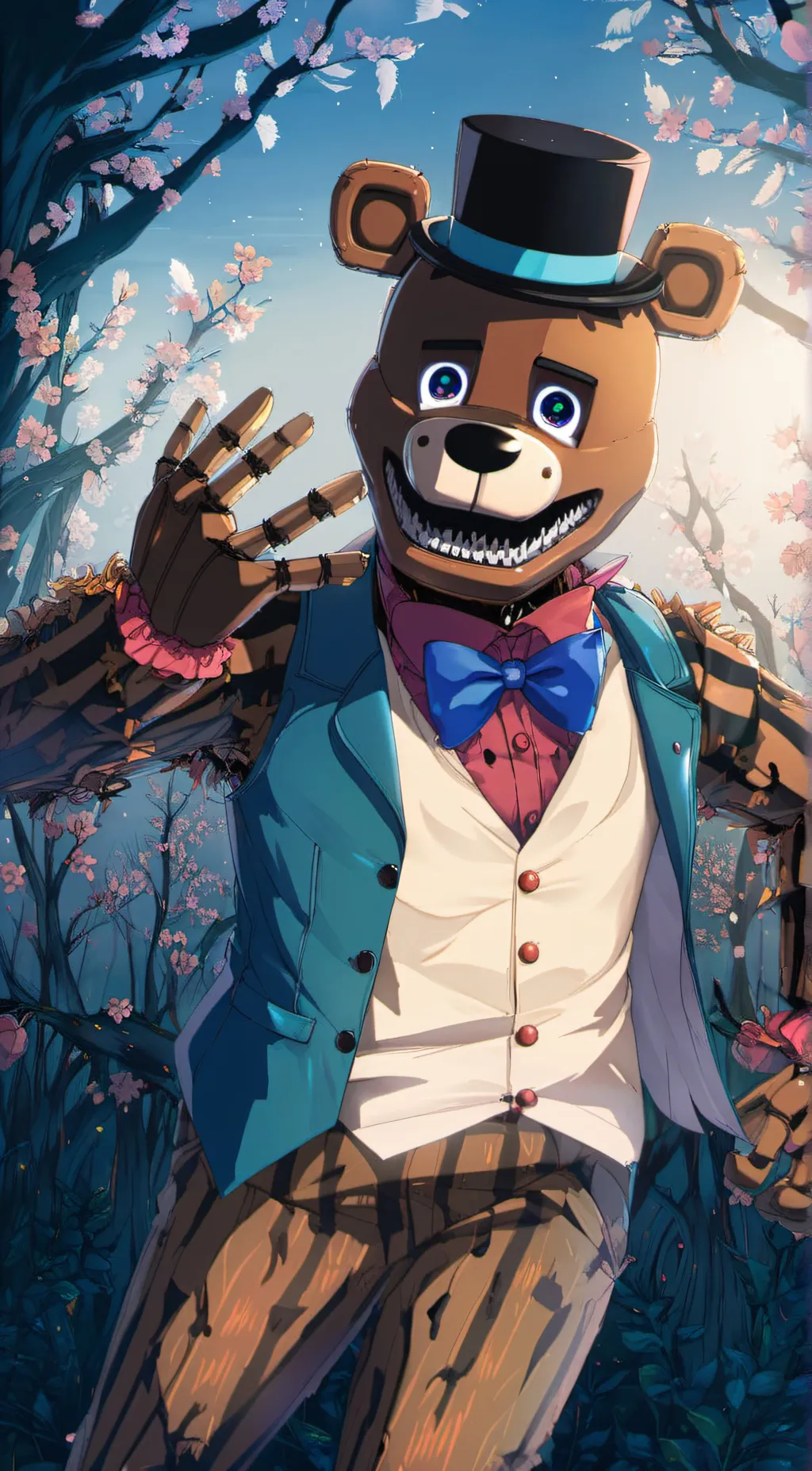 ai character: freddy fazbear background