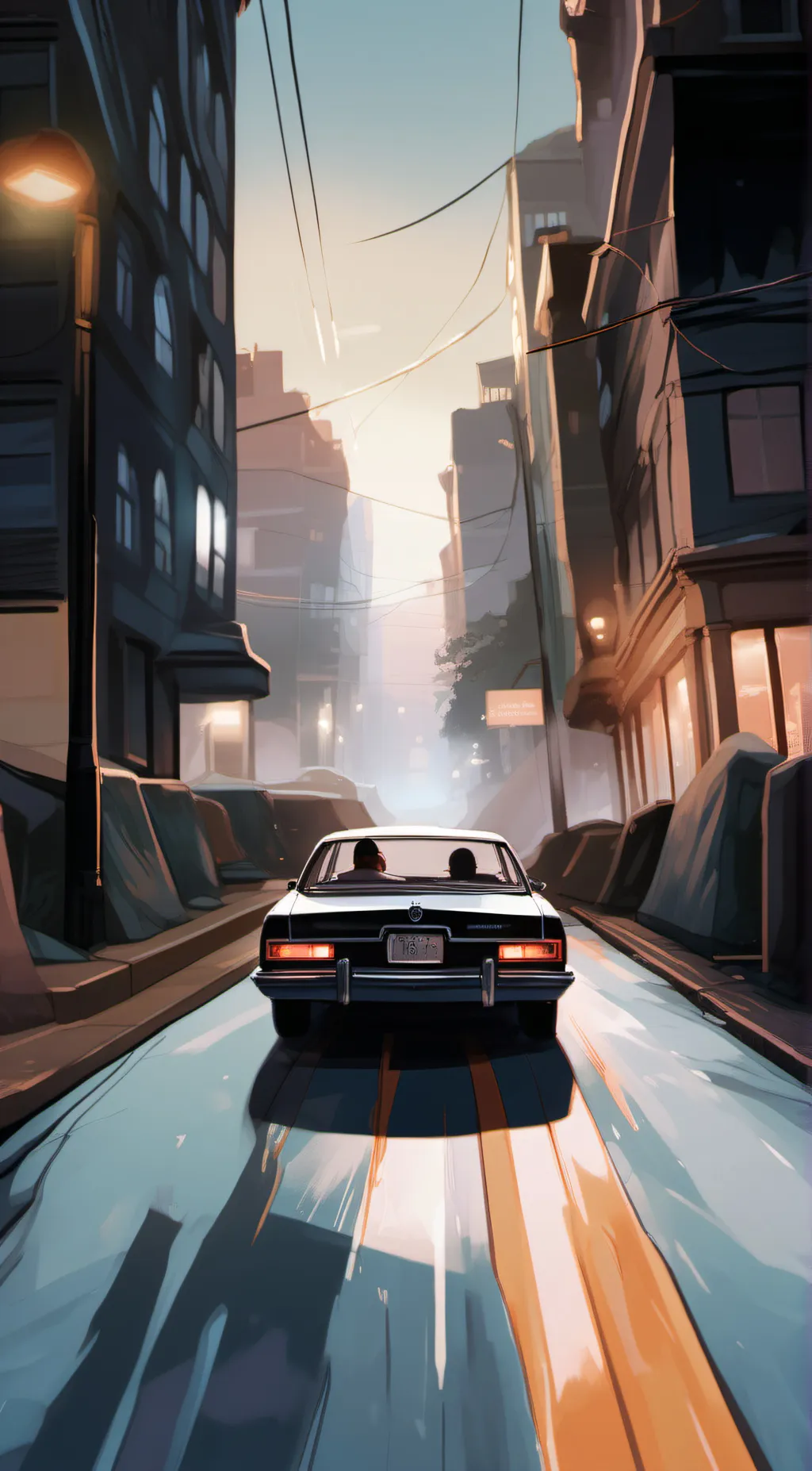 ai character: inflation car background