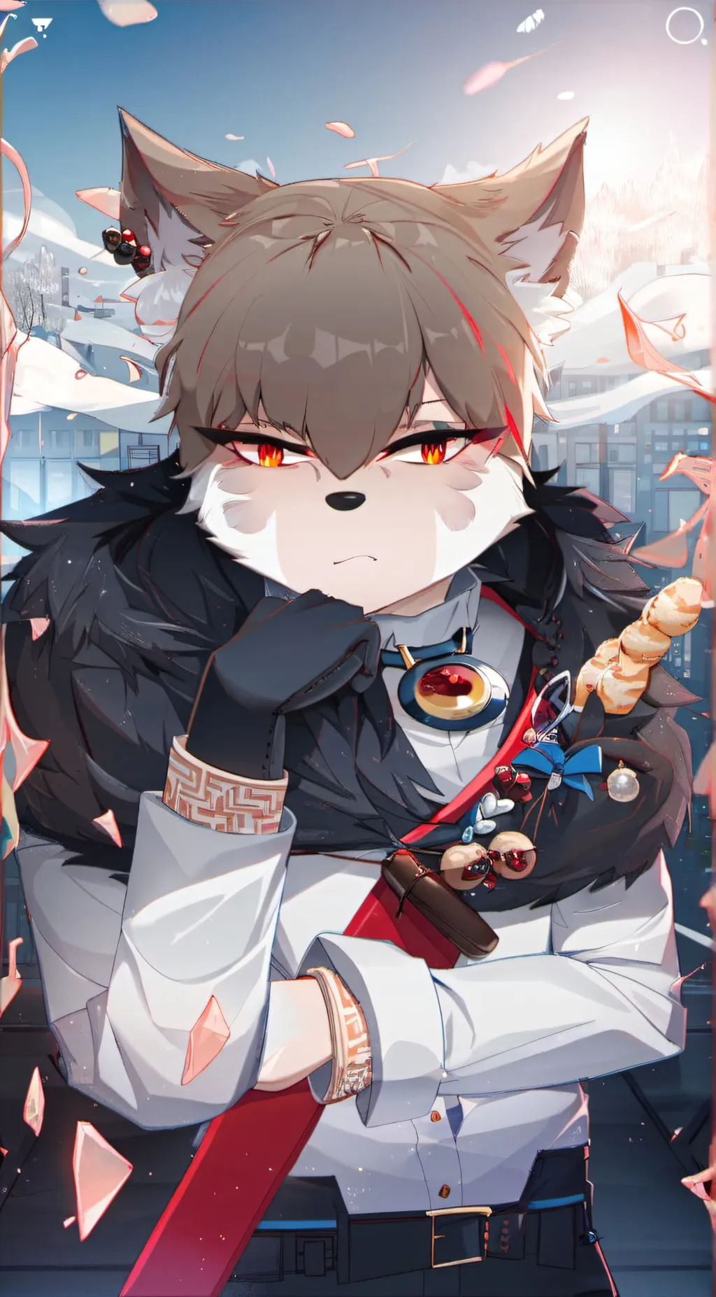 ai character: furry/Aaron background