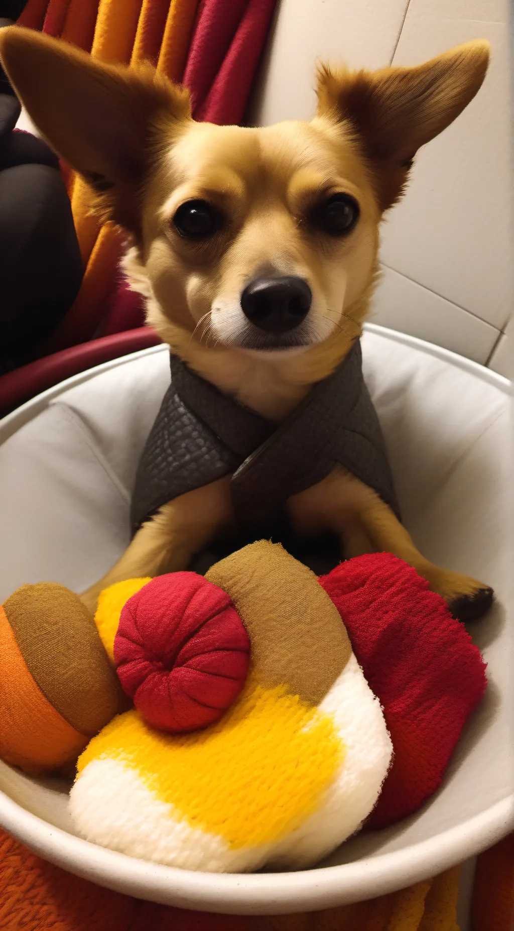 ai character: cookie the dog  background