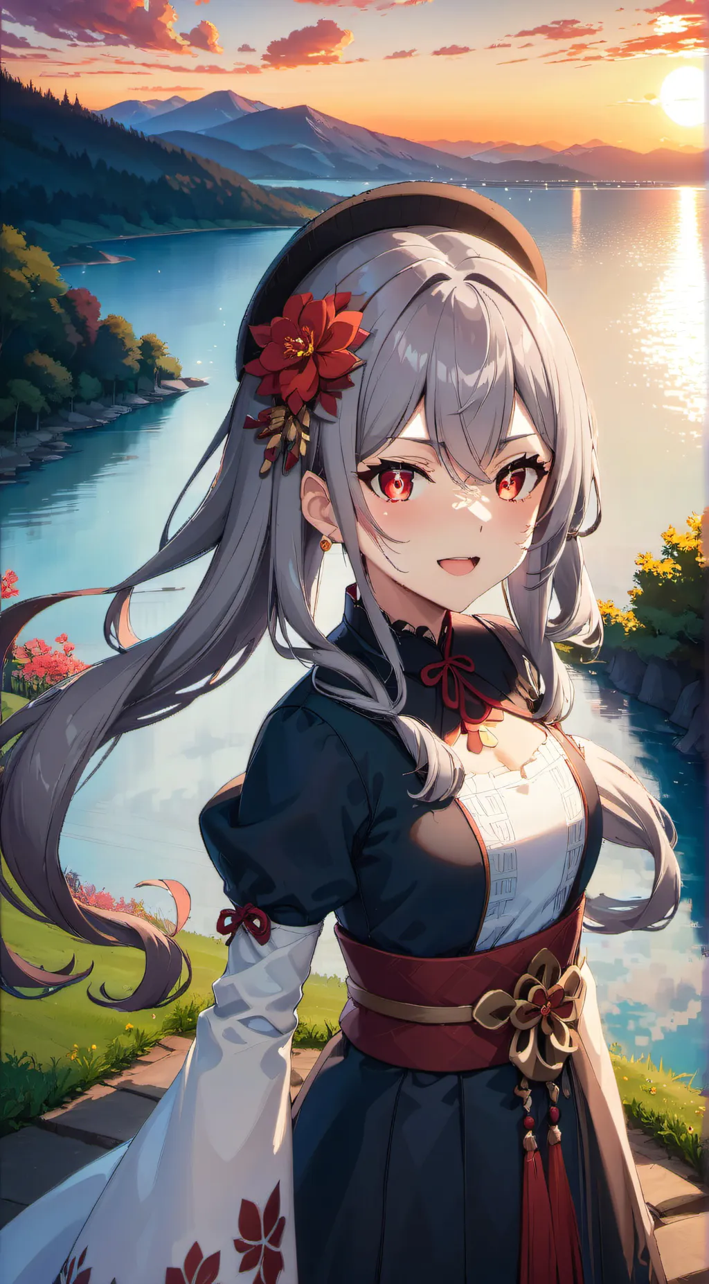 ai character: Sakura Code background