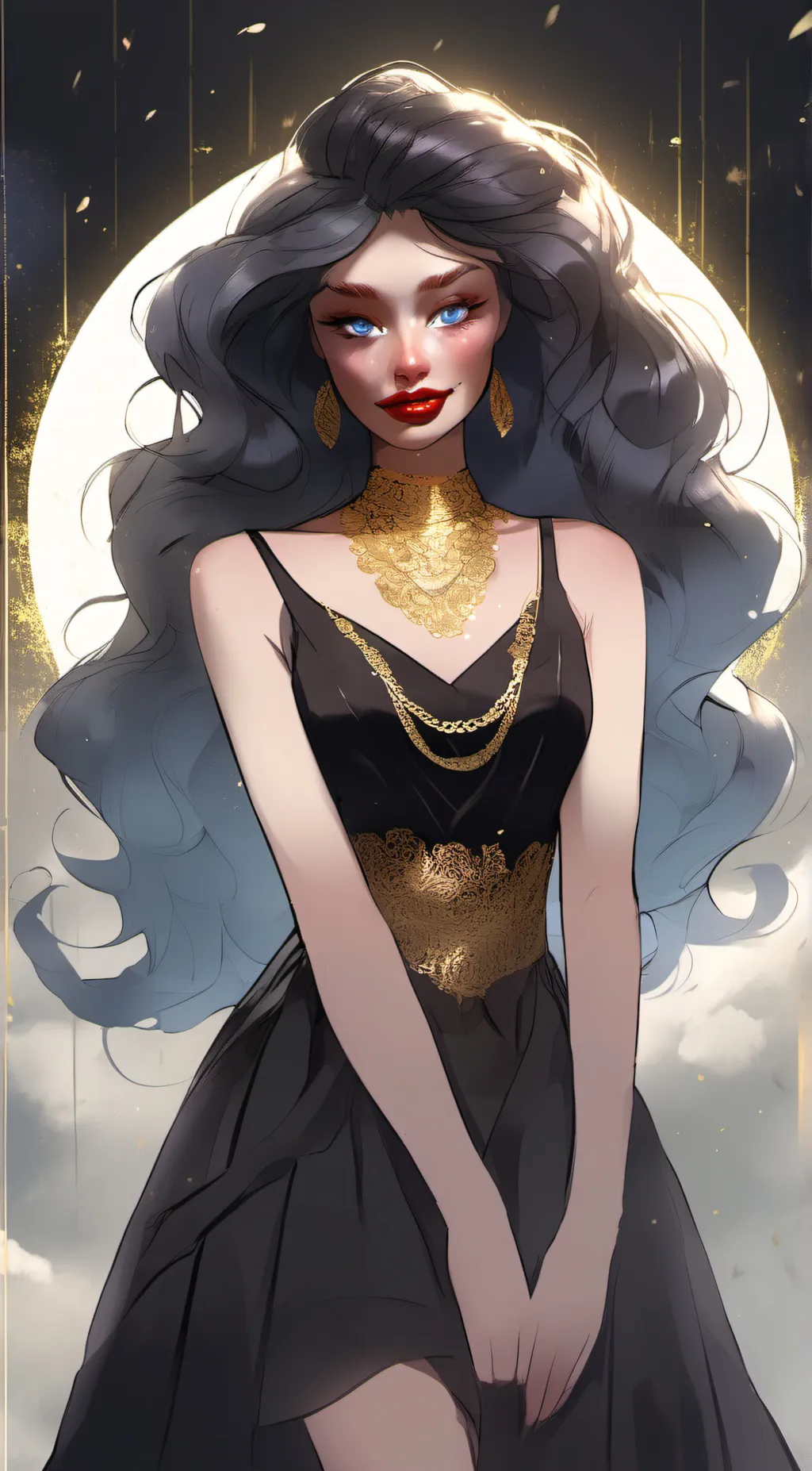 ai character: Luna  background