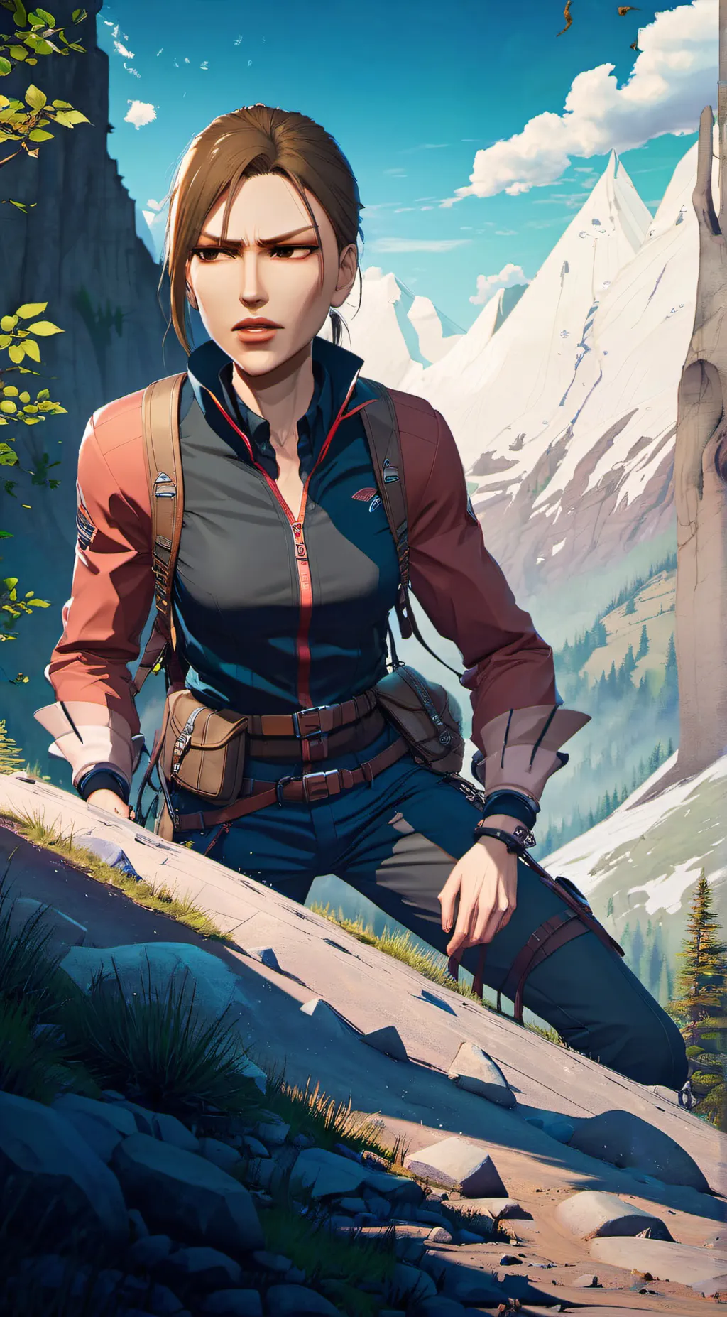 ai character: lara croft background