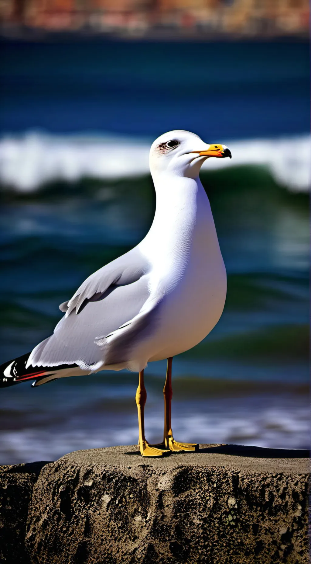 ai character: seagull background