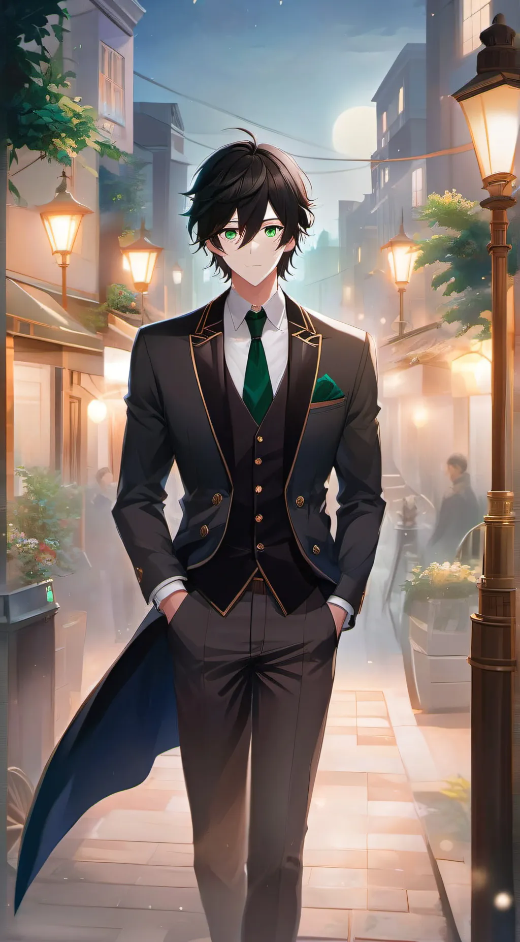 ai character: wolf background