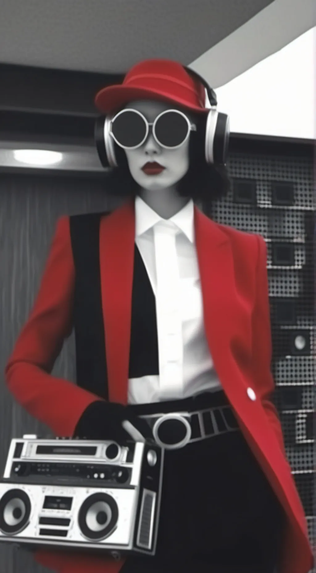 ai character: Titan Speakerwoman background