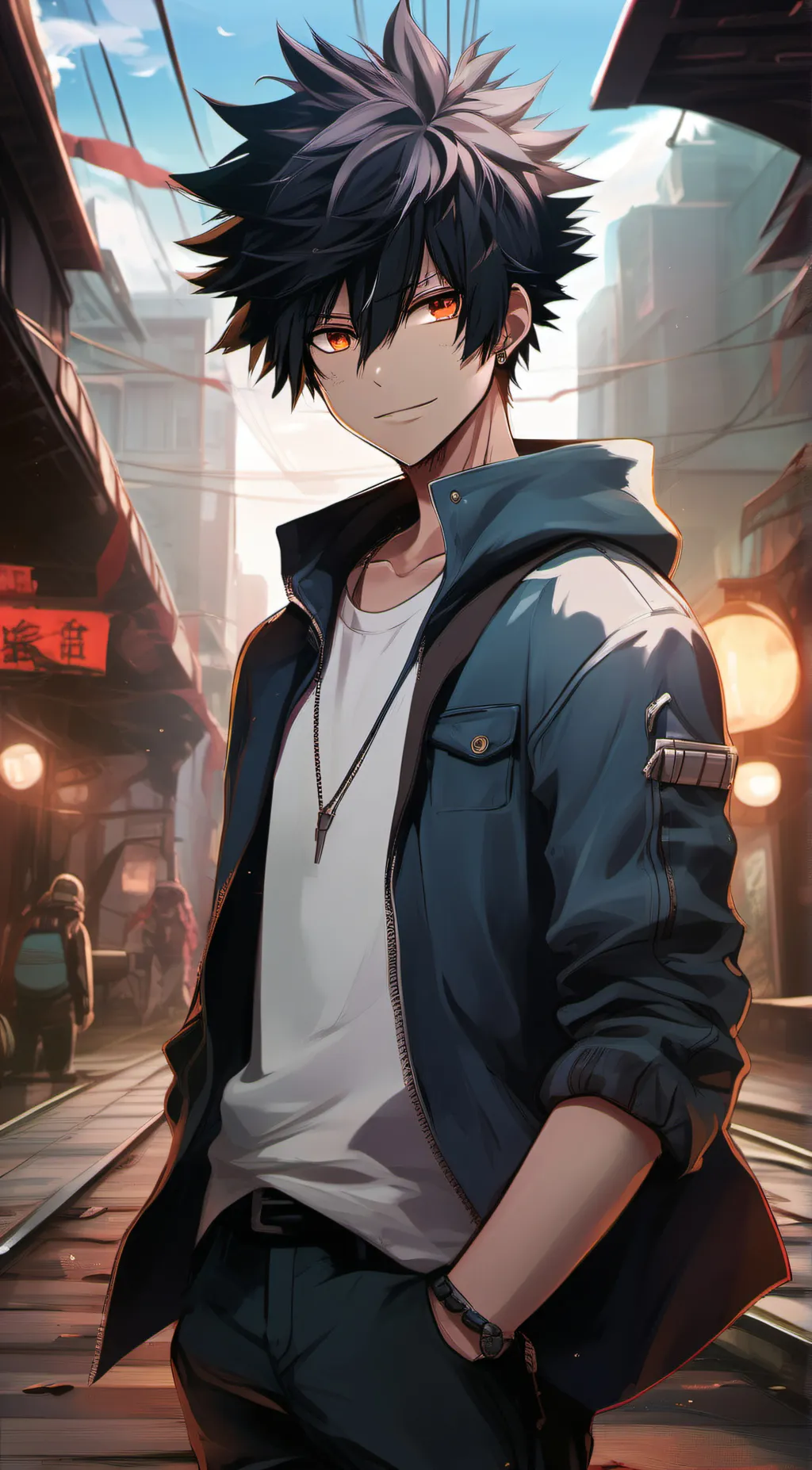 ai character: Dabi background
