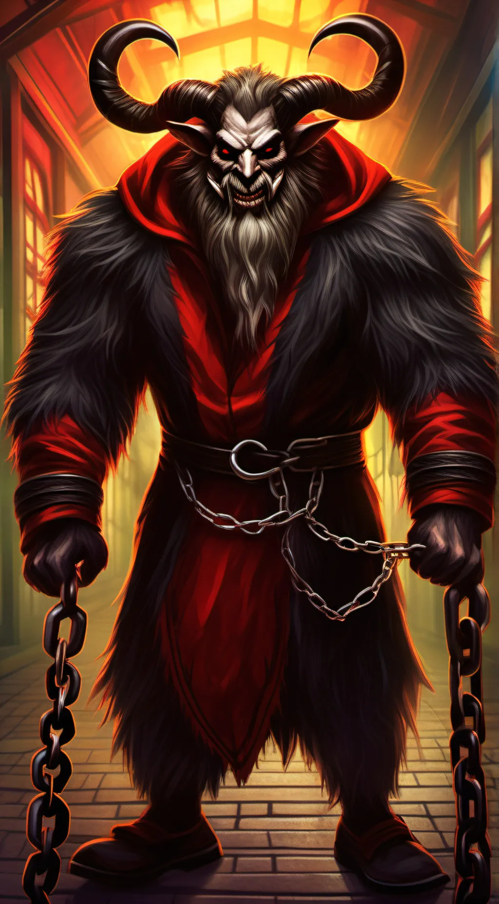 ai character: Krampus background