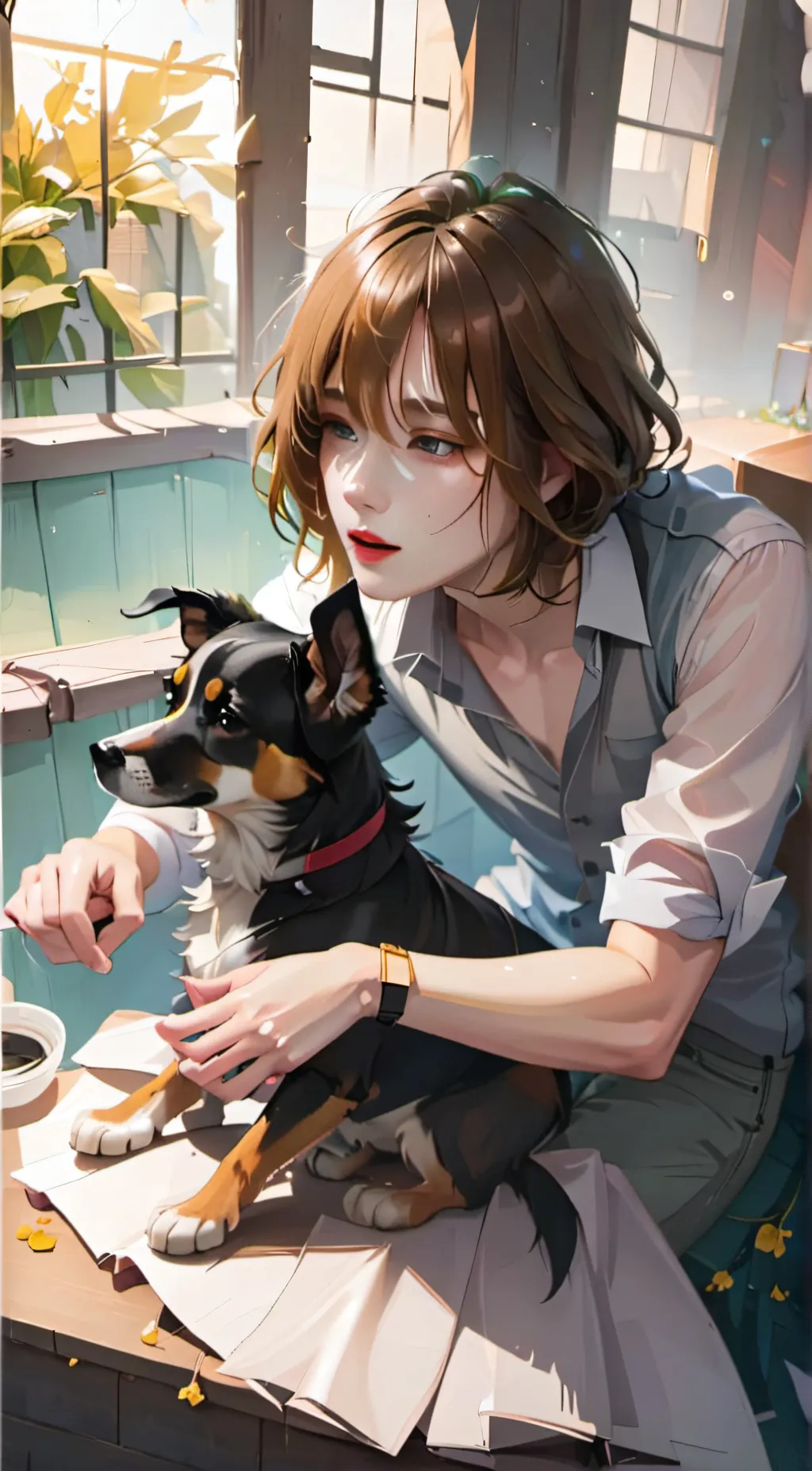 ai character: Maleek background