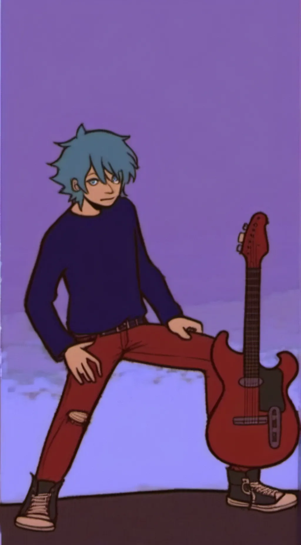 ai character: sally face background