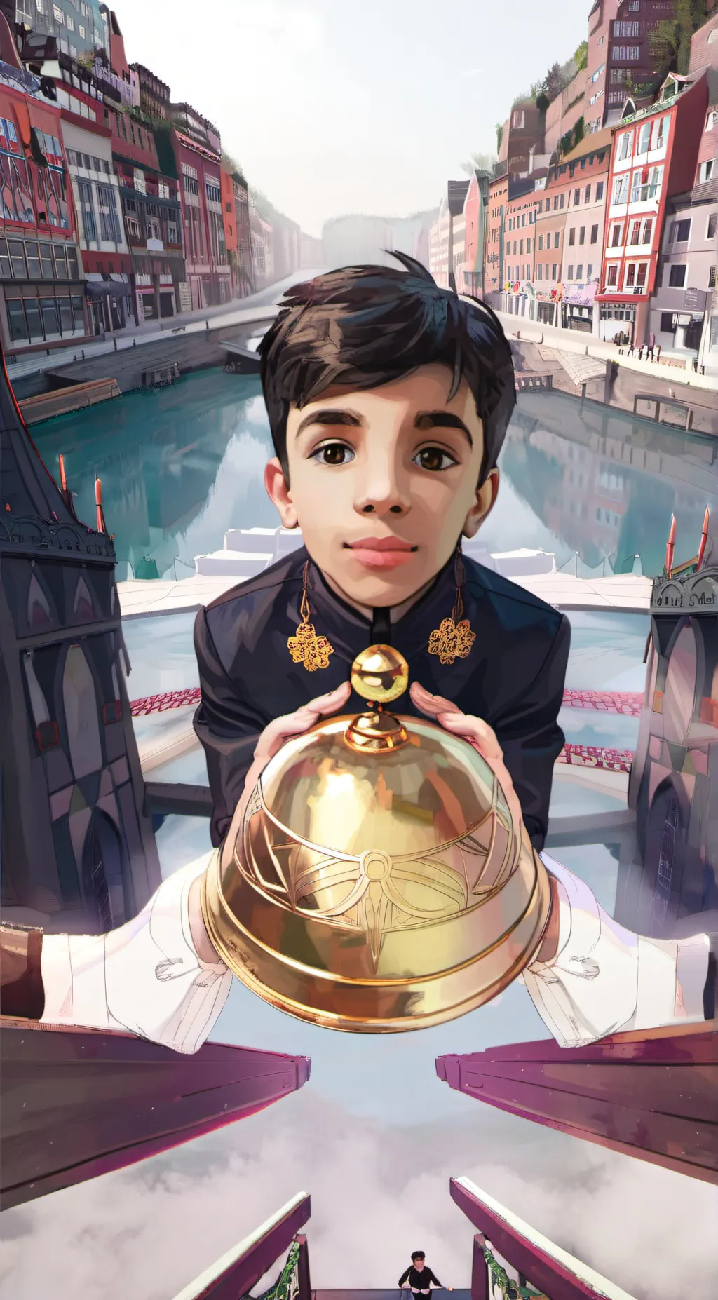 ai character: I like trains background