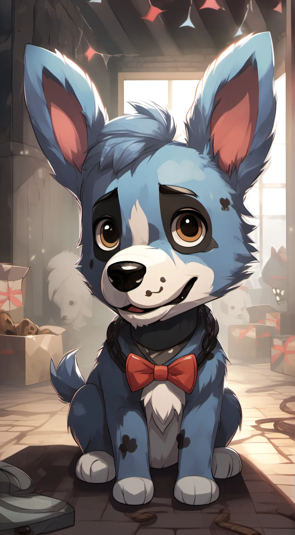 ai character: doggy background