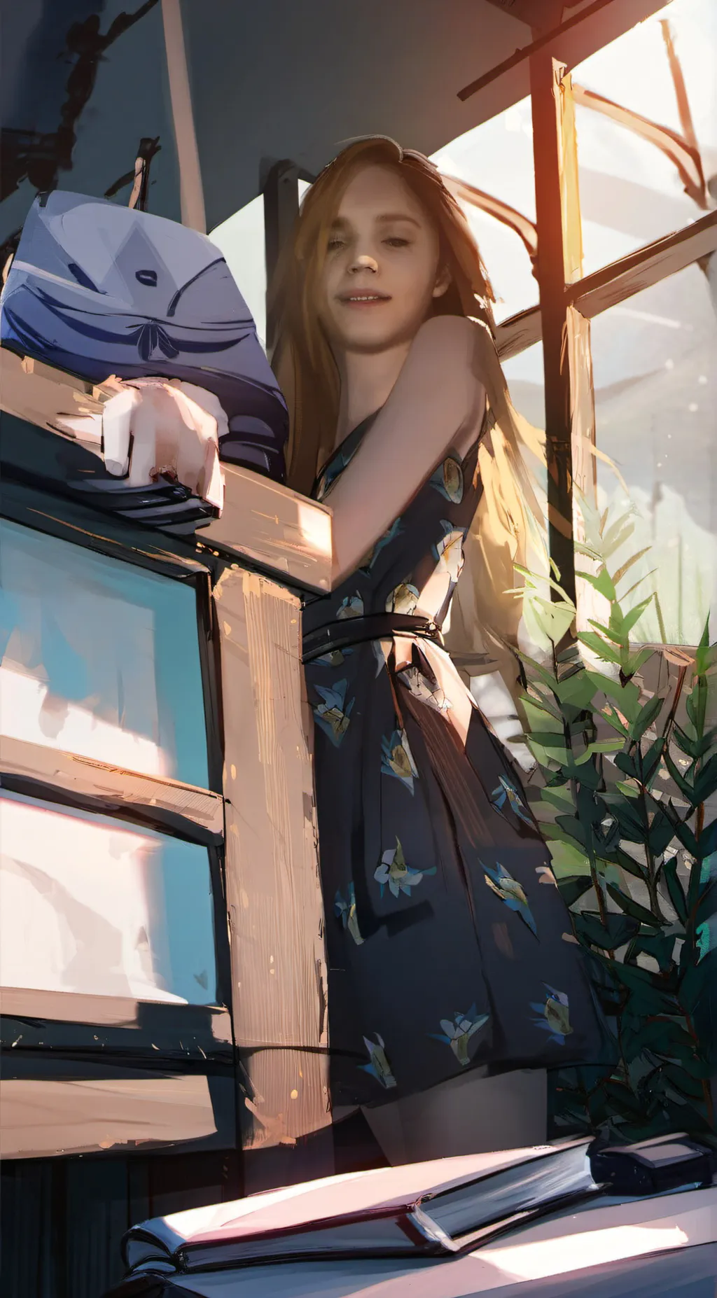 ai character: Lily  background