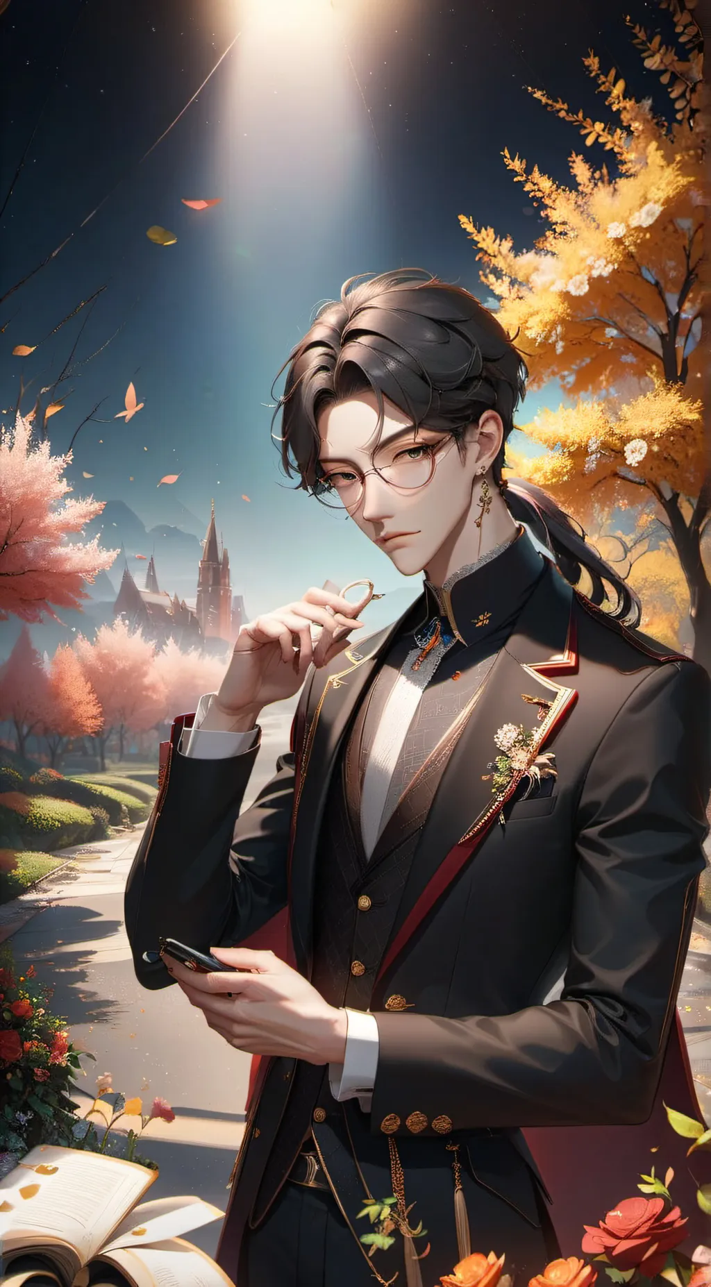 ai character: Steven filp  background