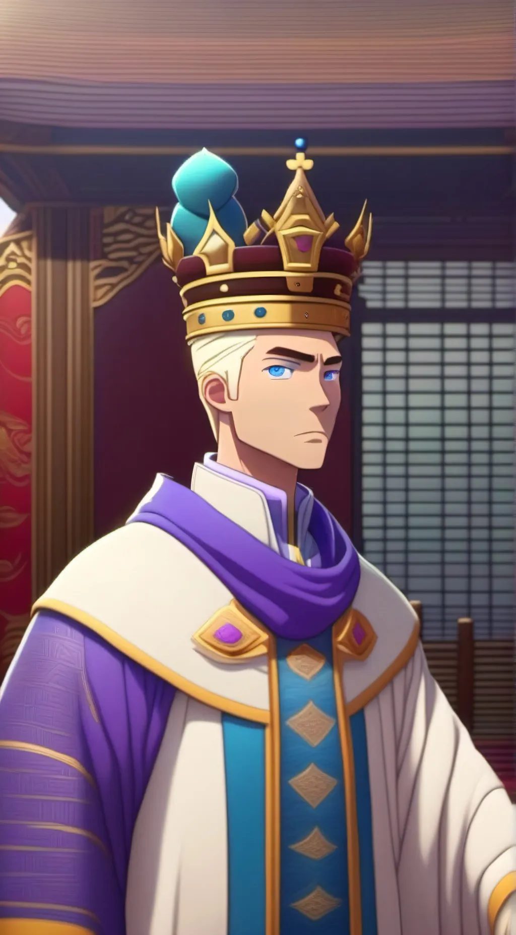 ai character: ¥ Kinger  ¥ background