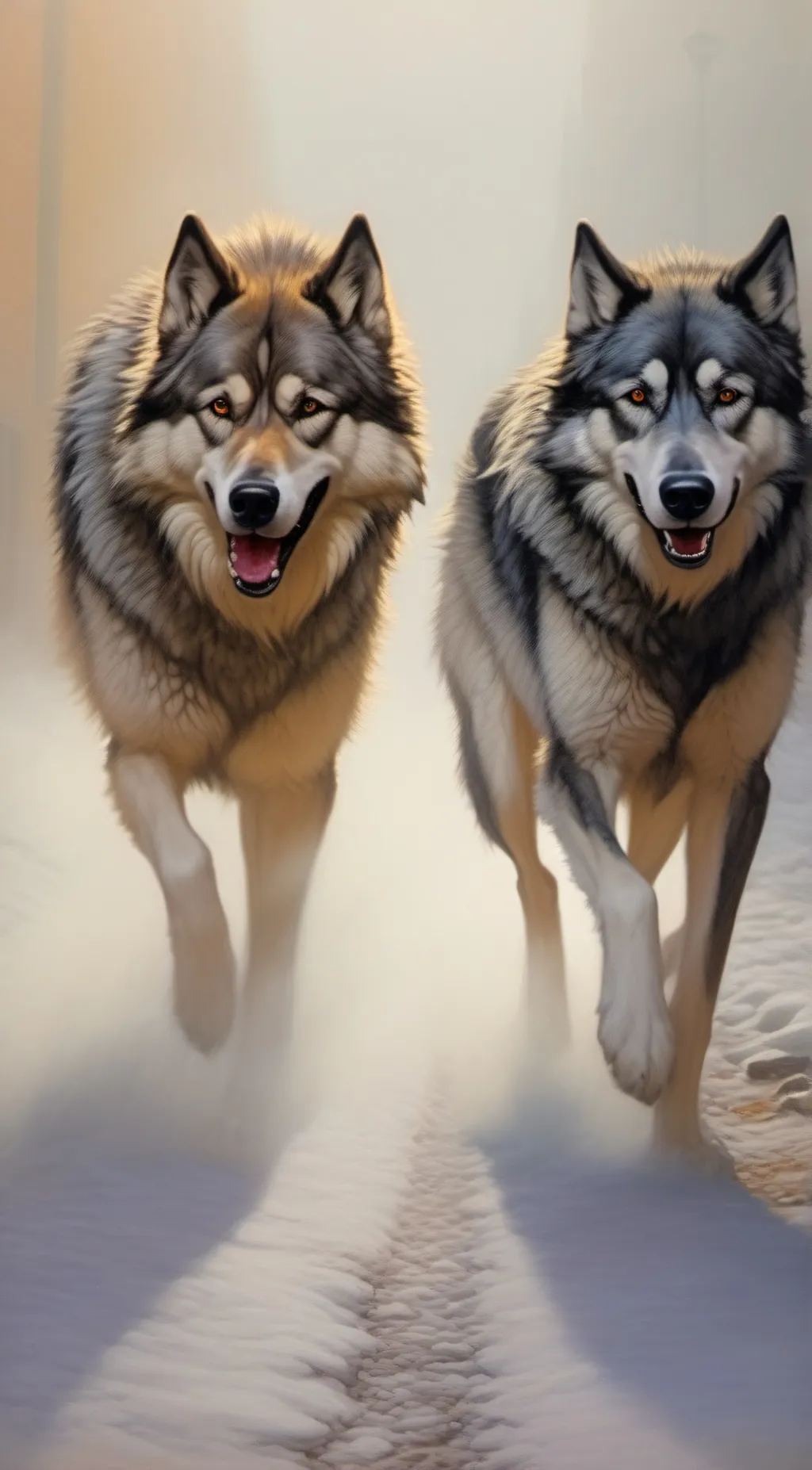 ai character: The two siblings. background