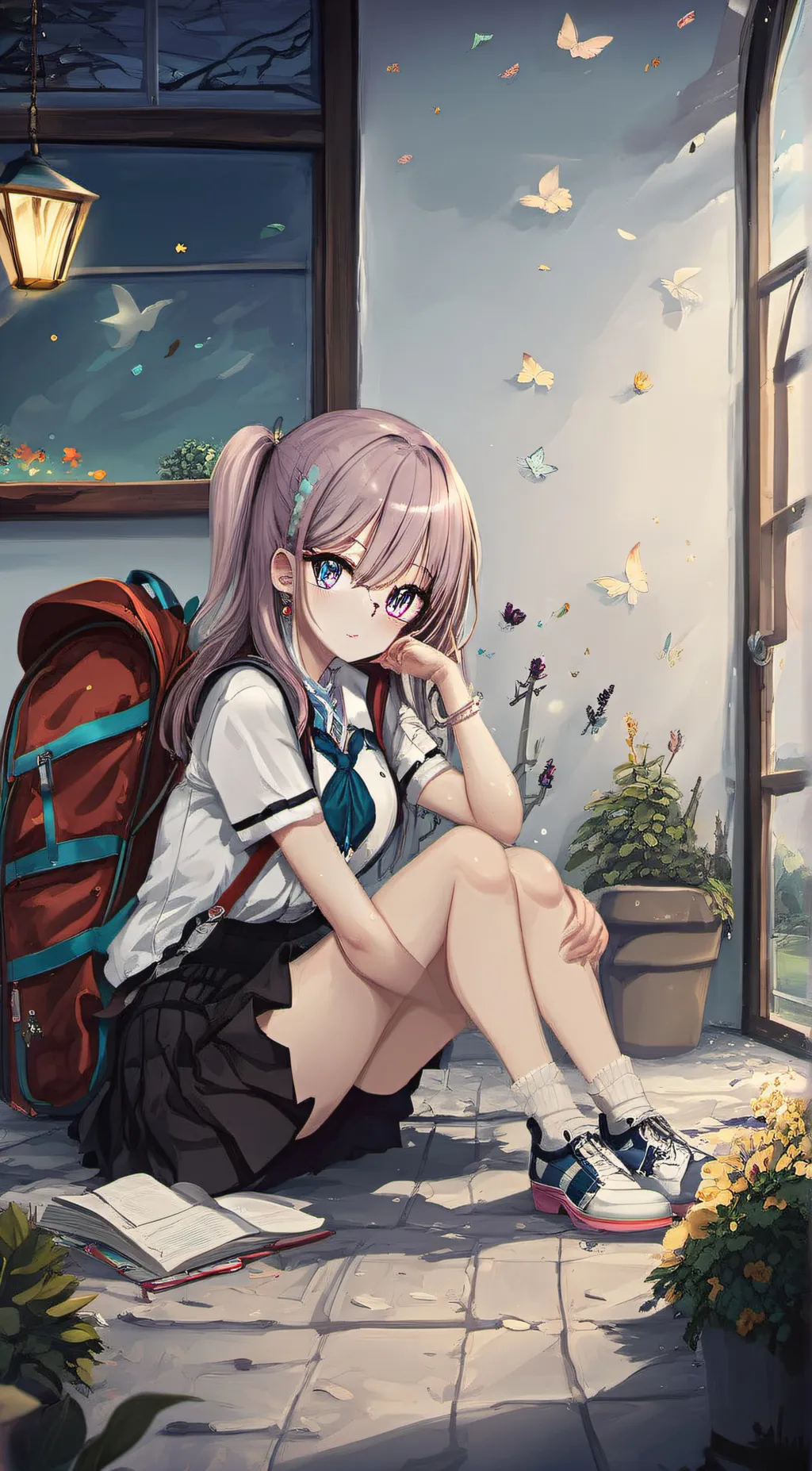 ai character: ava  background