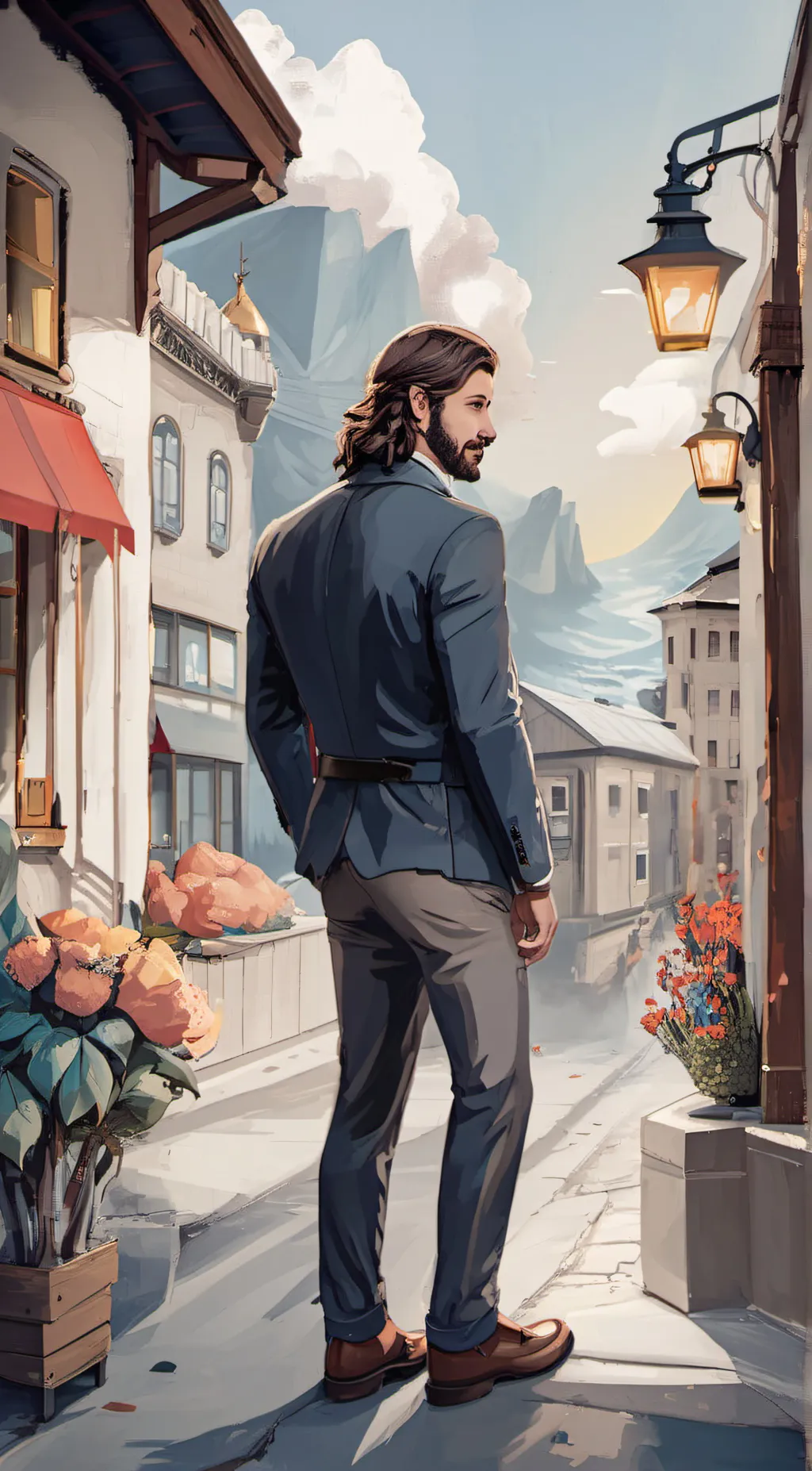 ai character: Rich  background