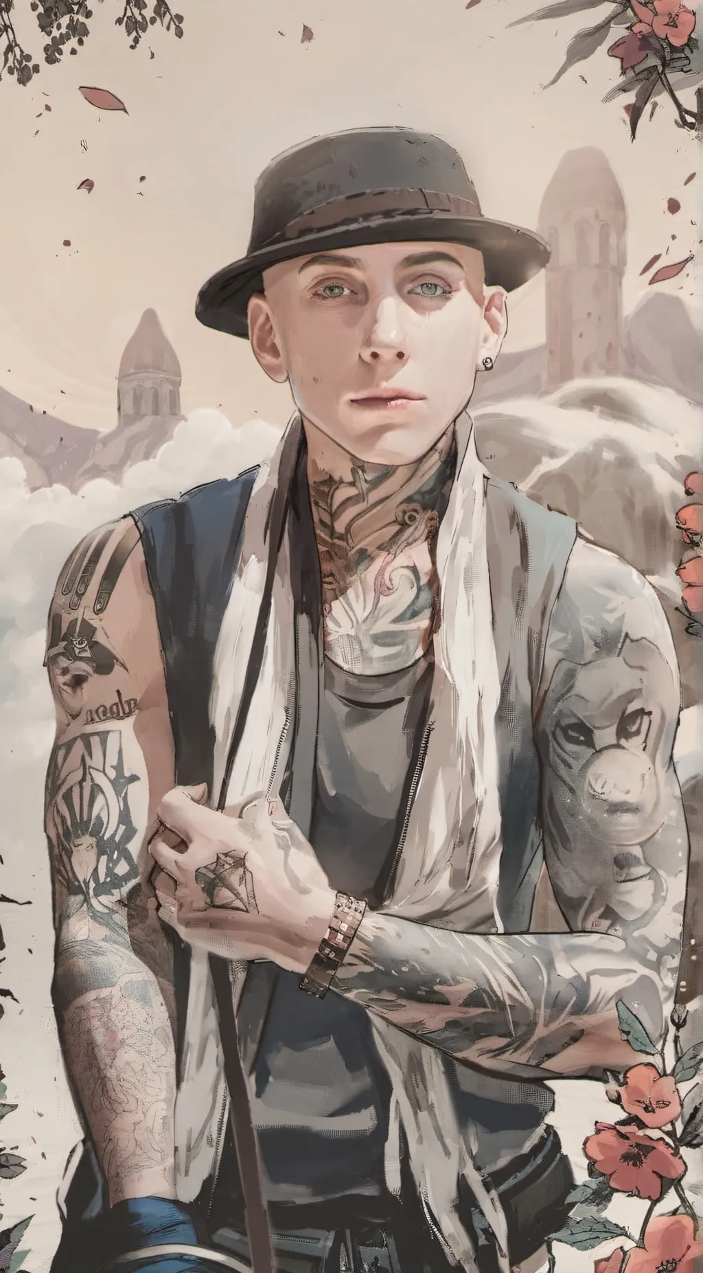 ai character: blackbear background