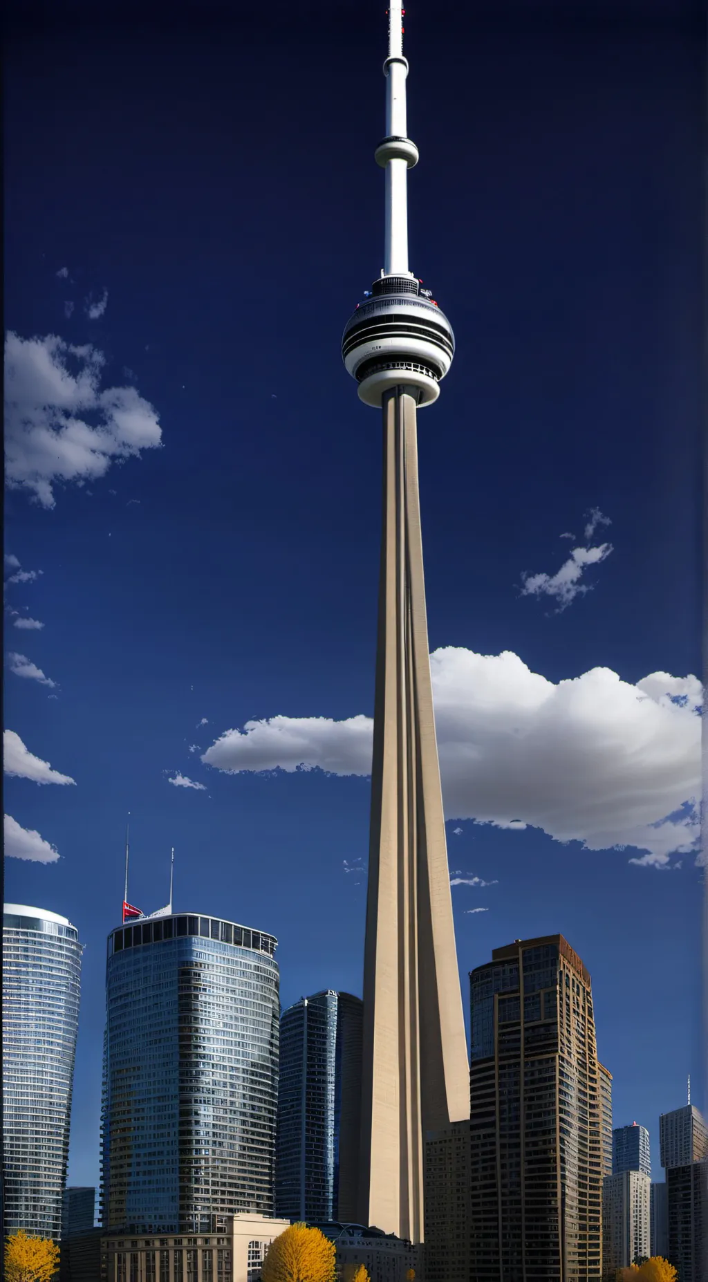 ai character: Cn Tower  background