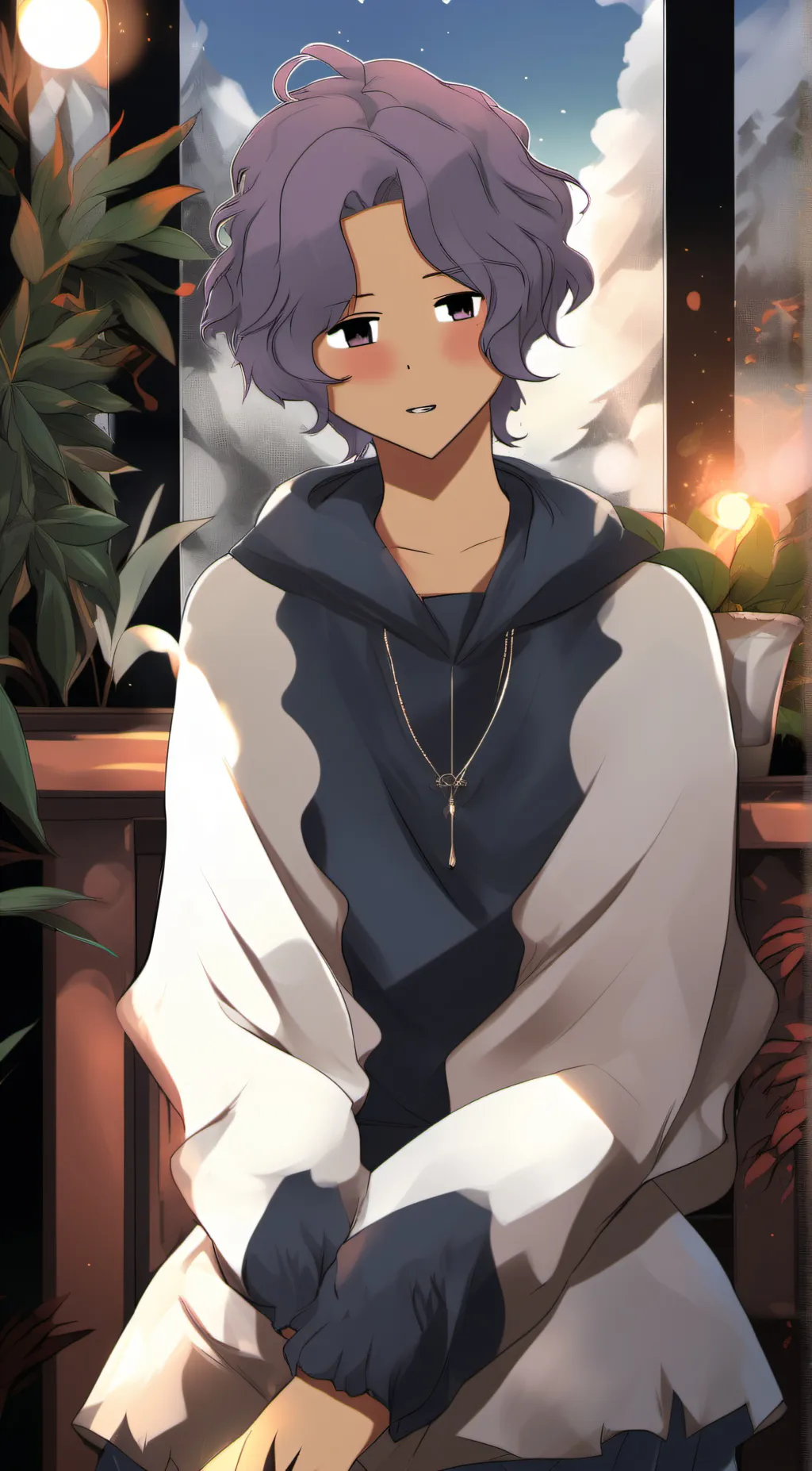 ai character: Dawn background