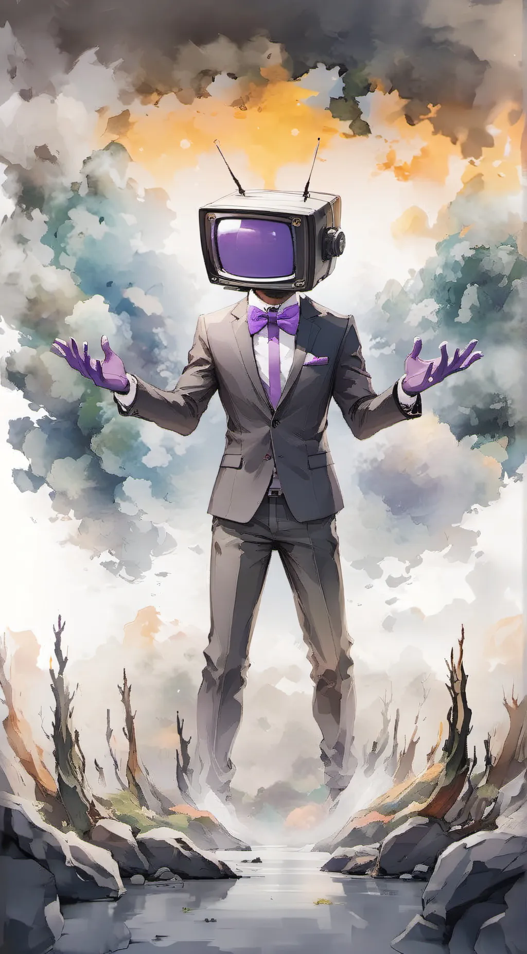 ai character: elite TV man background