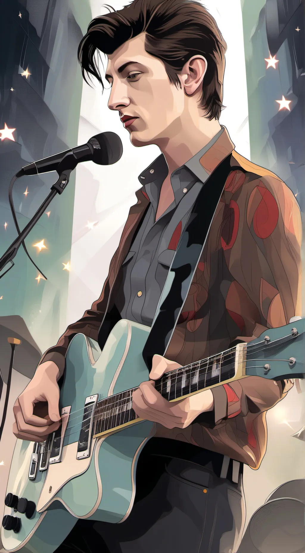 ai character: Alex Turner background