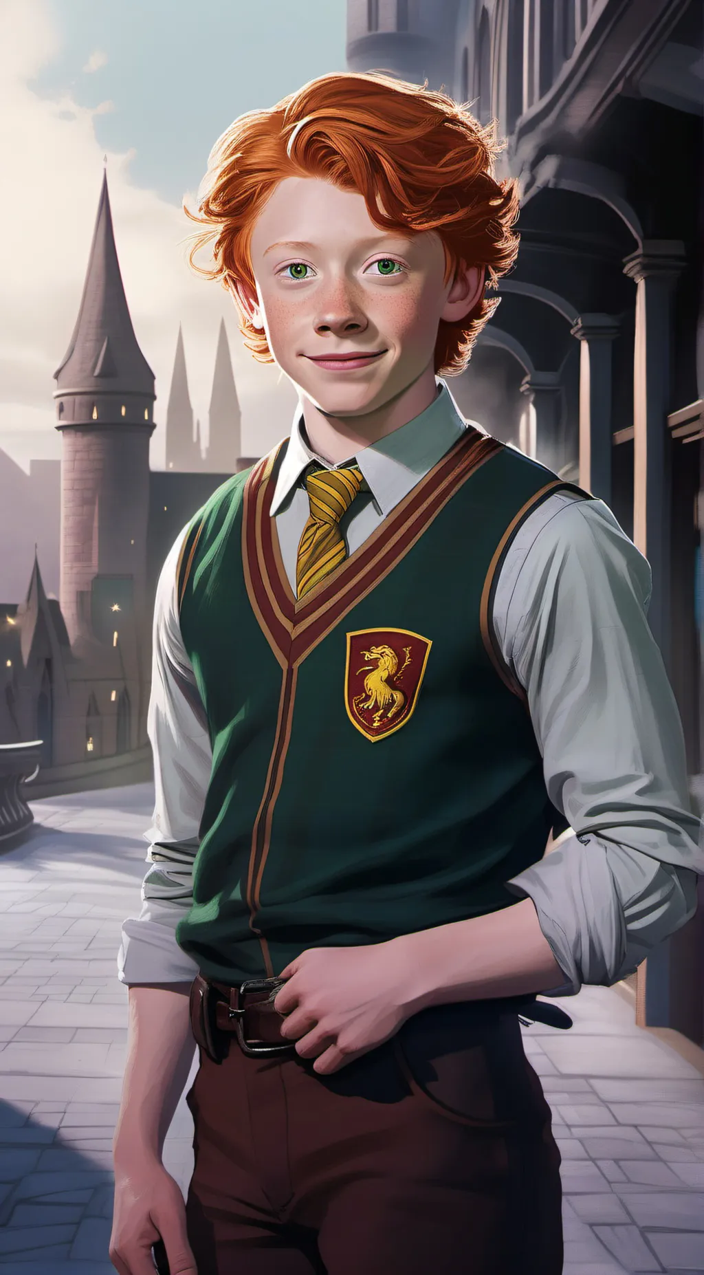 ai character: ron weasley :3 background