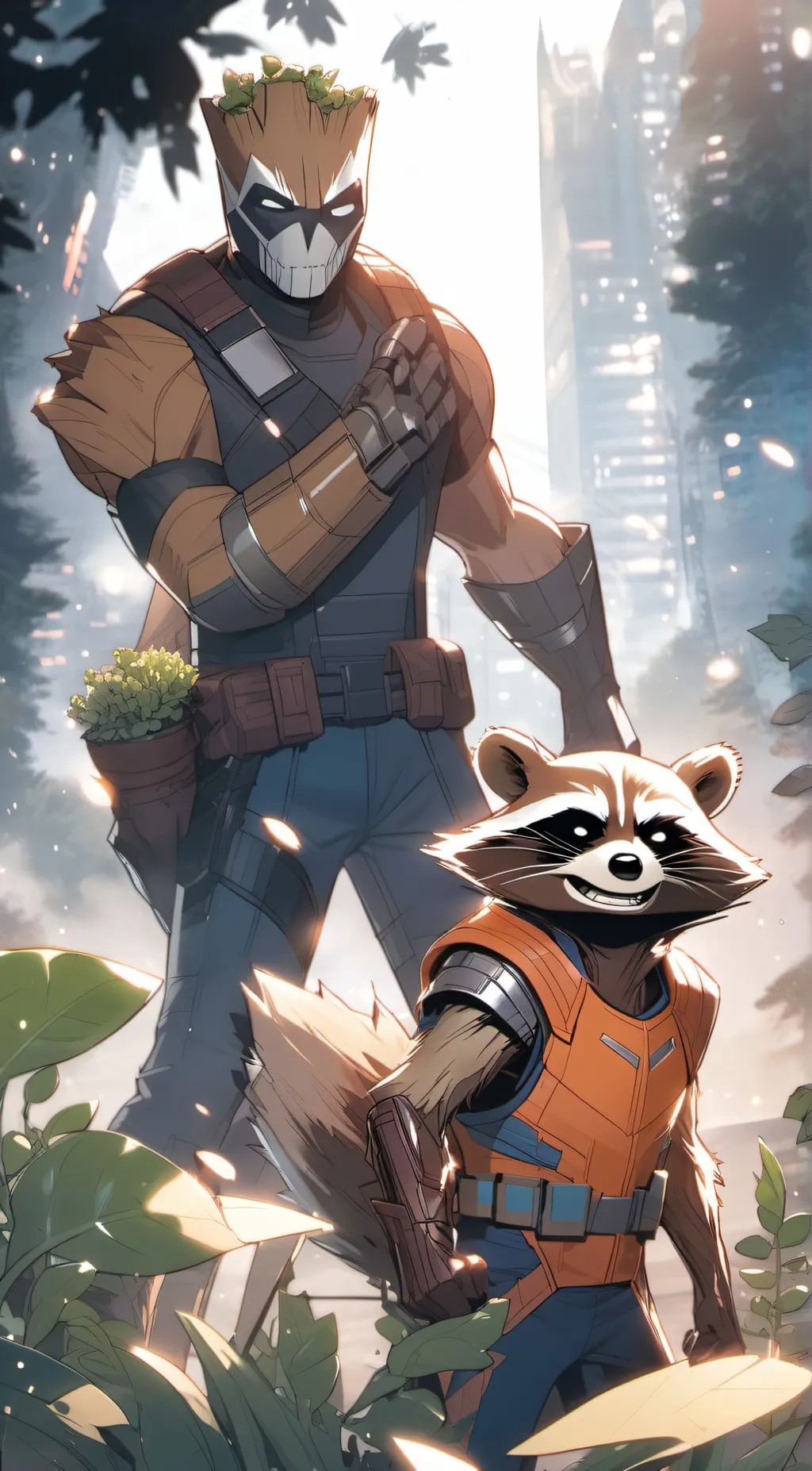 Talkie AI - Chat with Rocket and groot