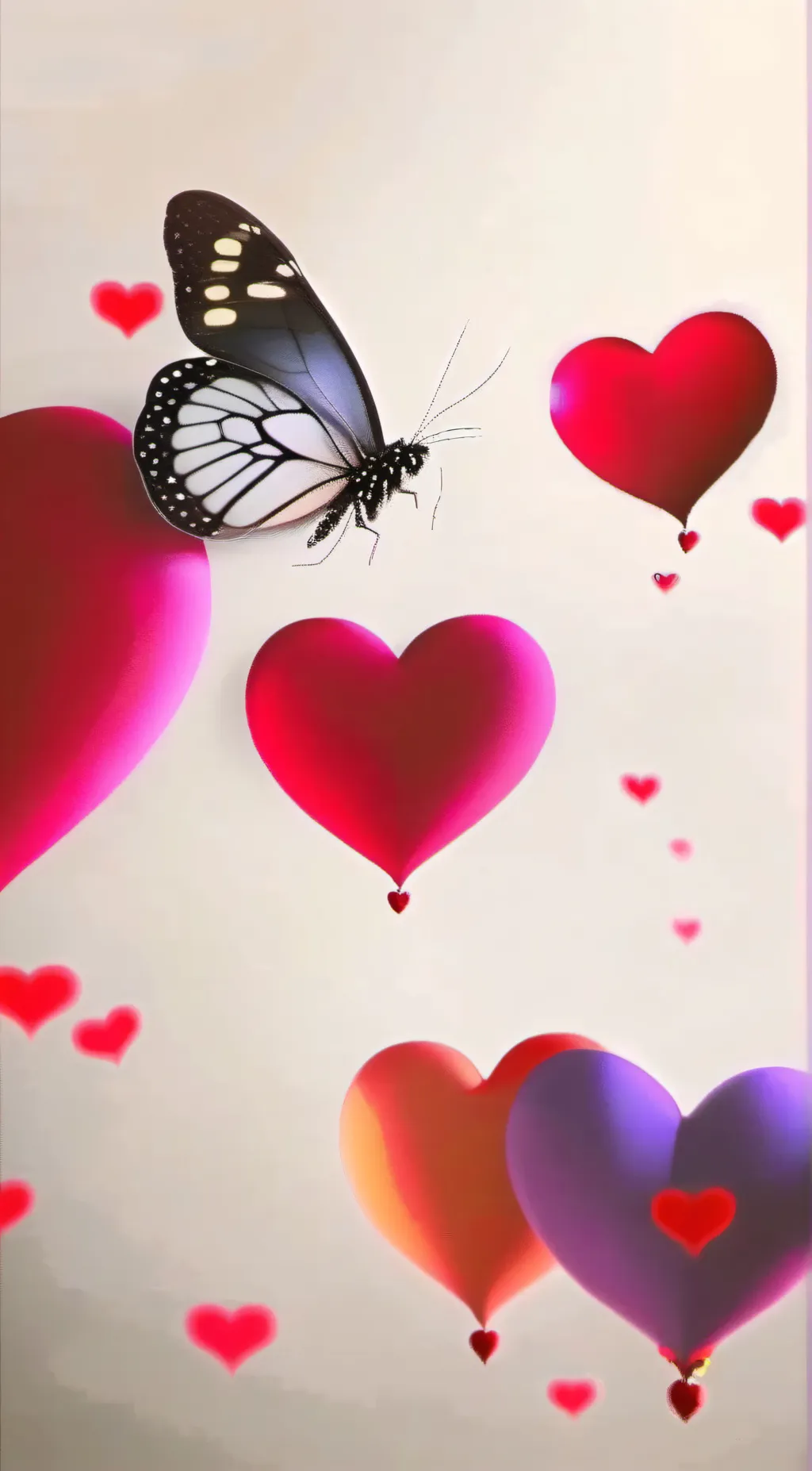 ai character: Heart background