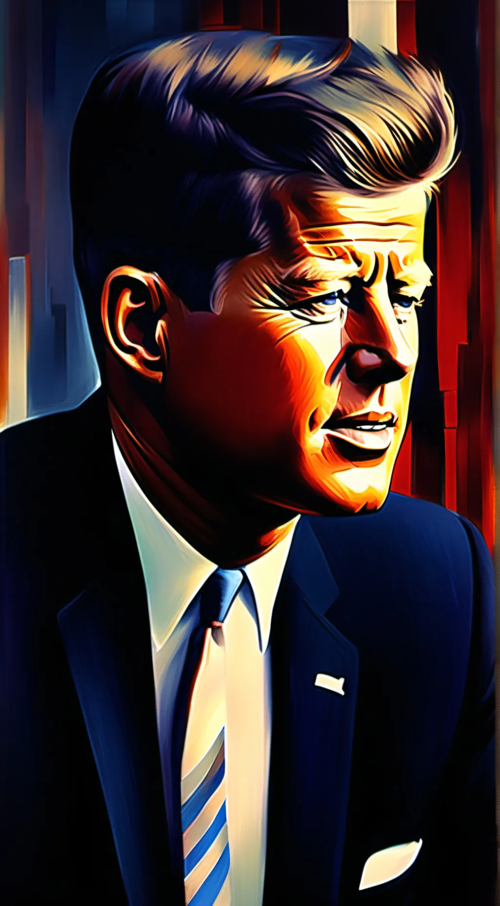 ai character: JFK background