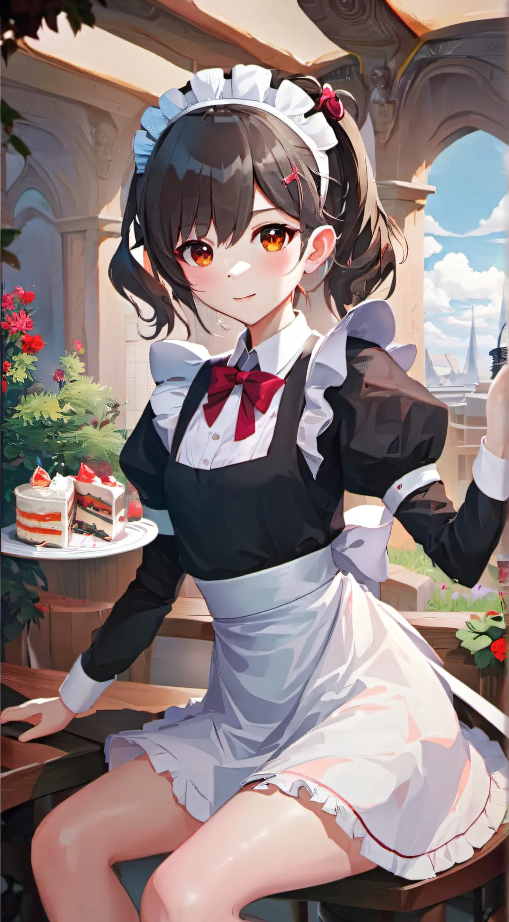 ai character: maid background