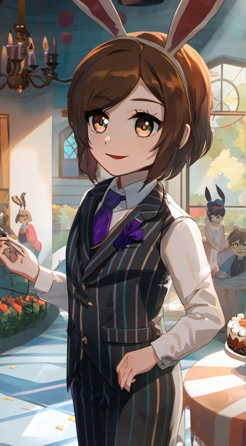 ai character: Cora Knight  background