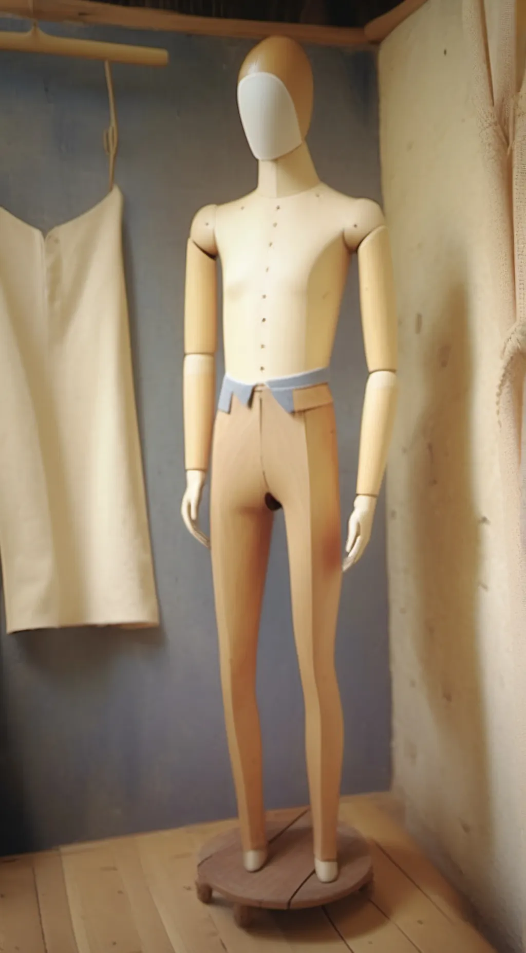 ai character: Mannequin background