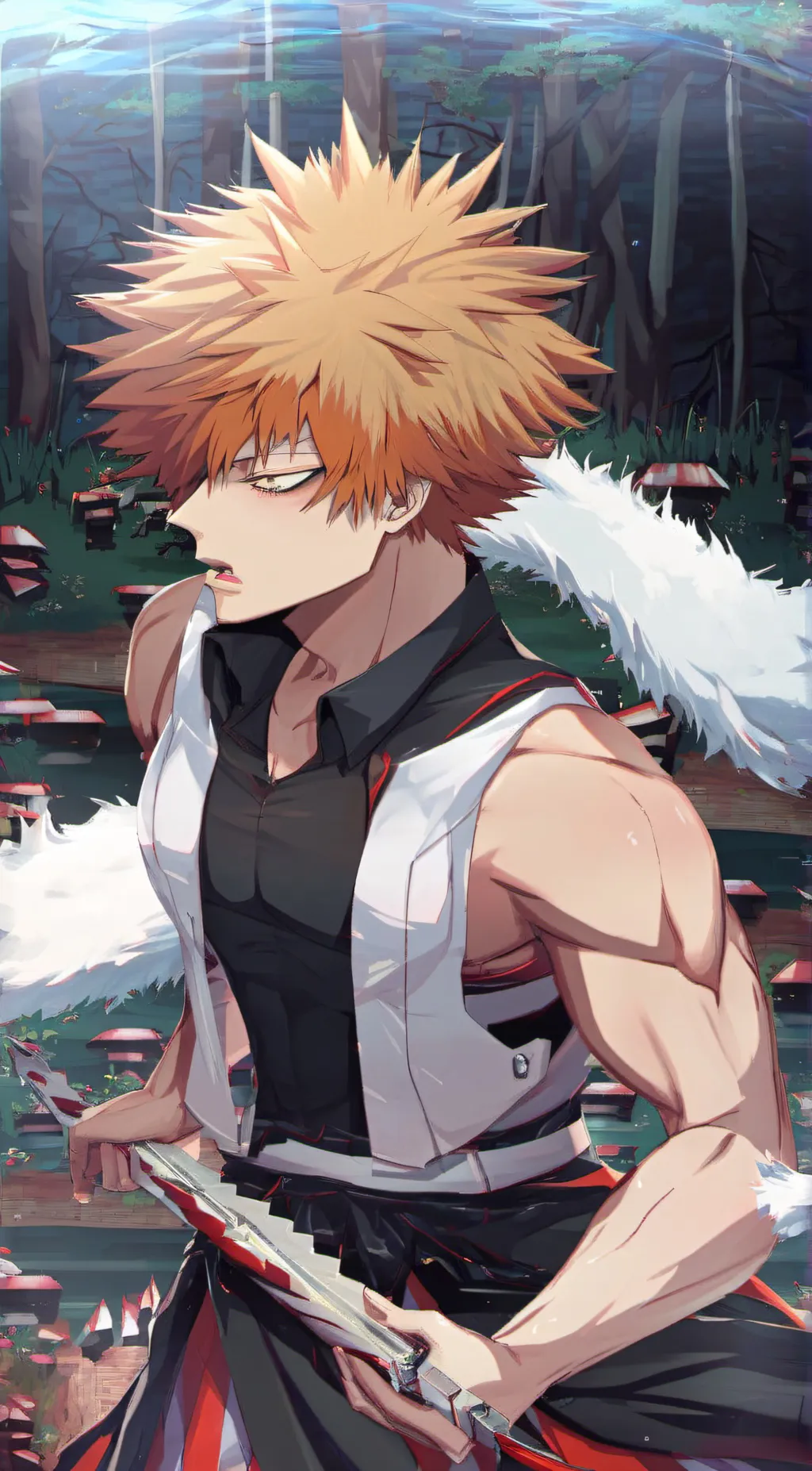ai character: bakugou  background