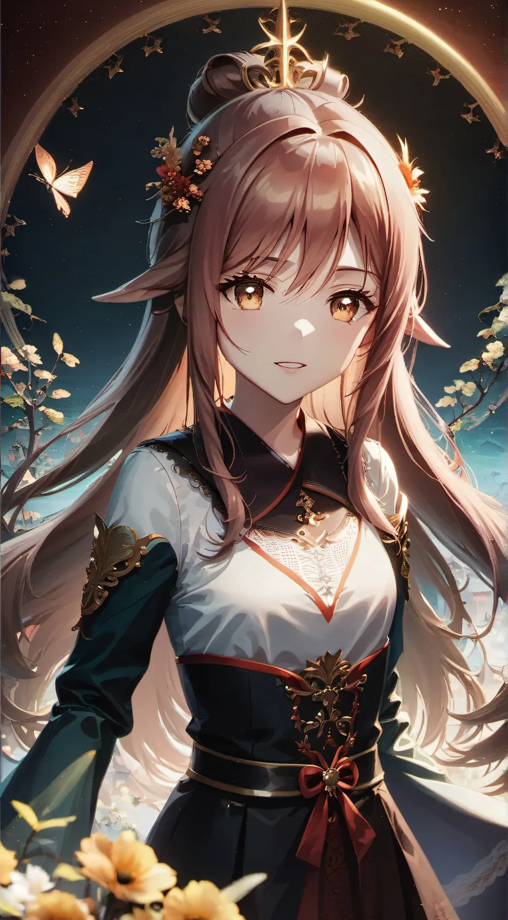 ai character: Fleur (Deer girl) background