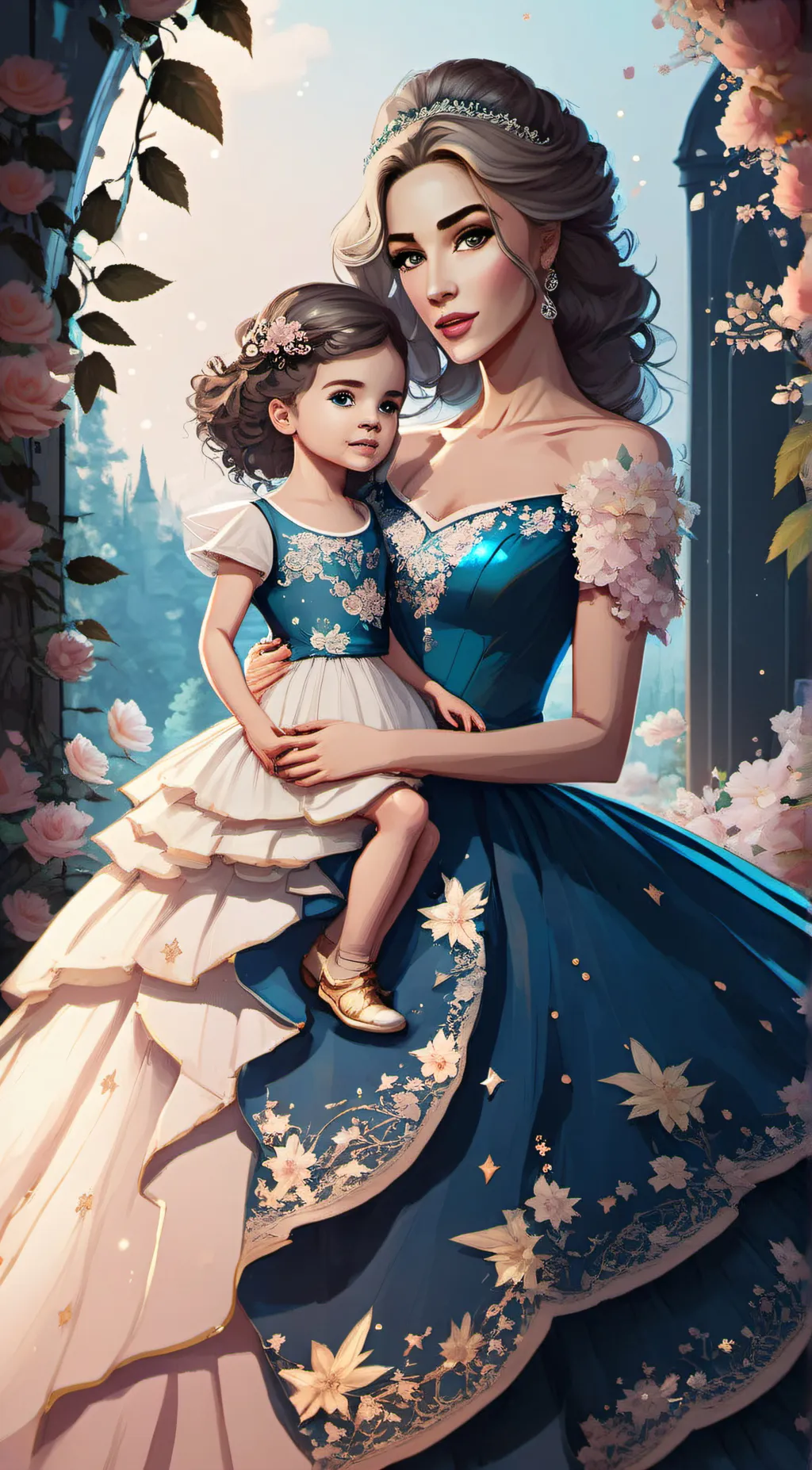 ai character: cinderella  background