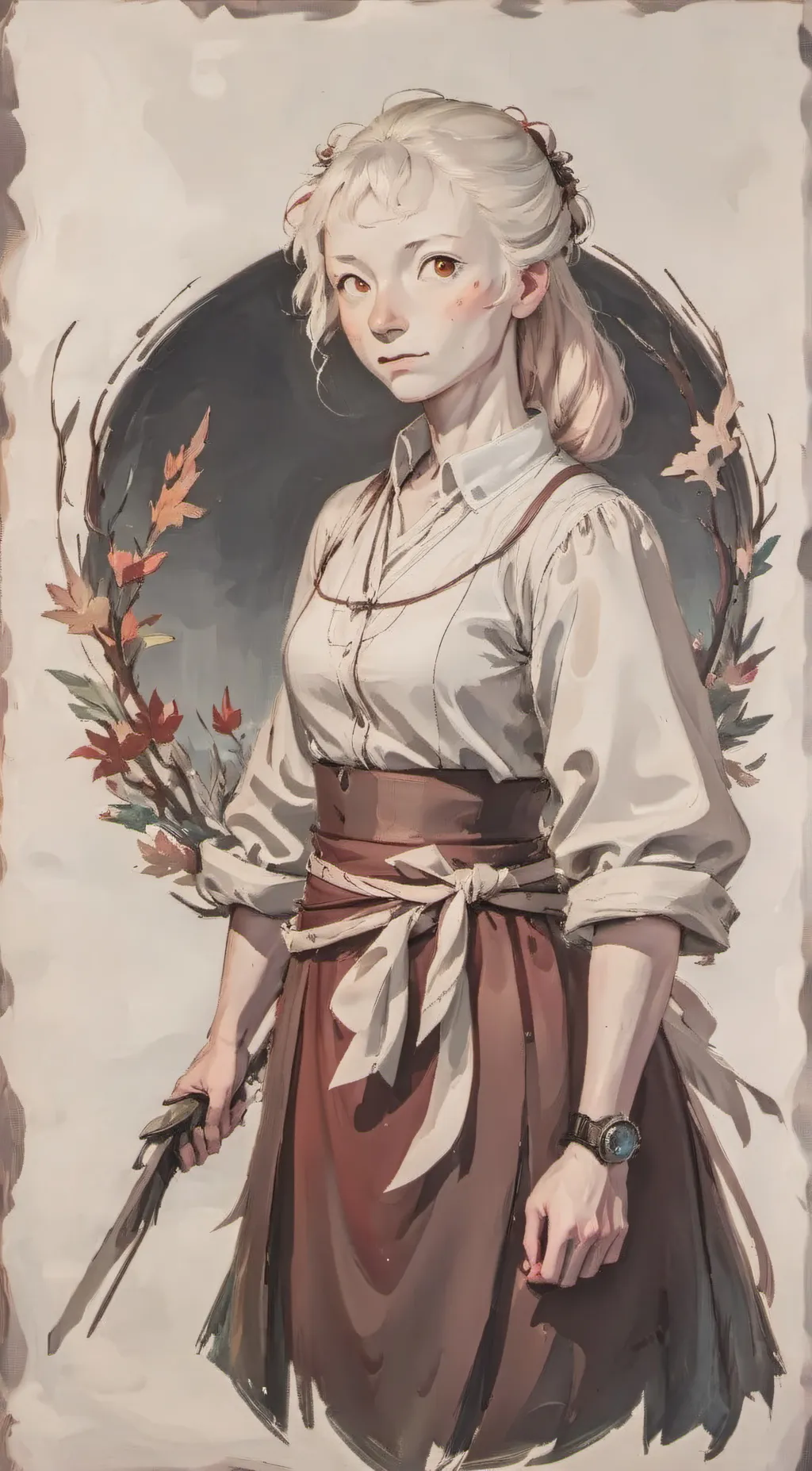 ai character: Berry background