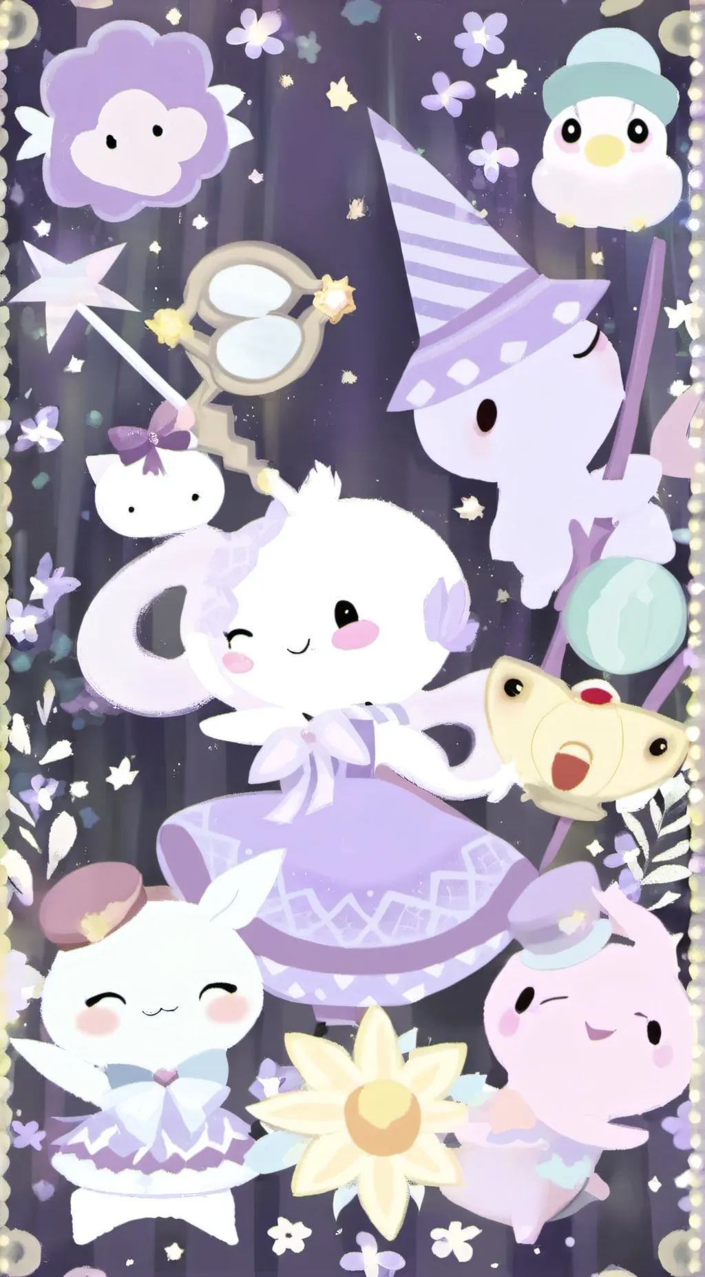 ai character: hello kitty background