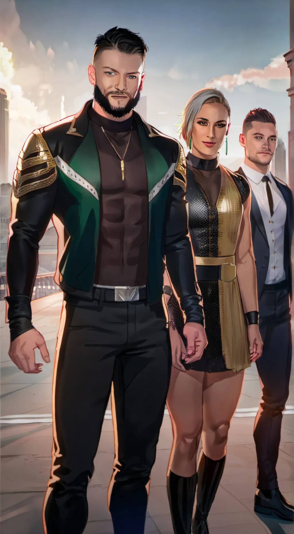 ai character: Judgement day(WWE) background