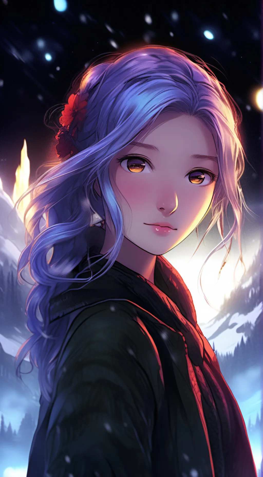 ai character: Rose background