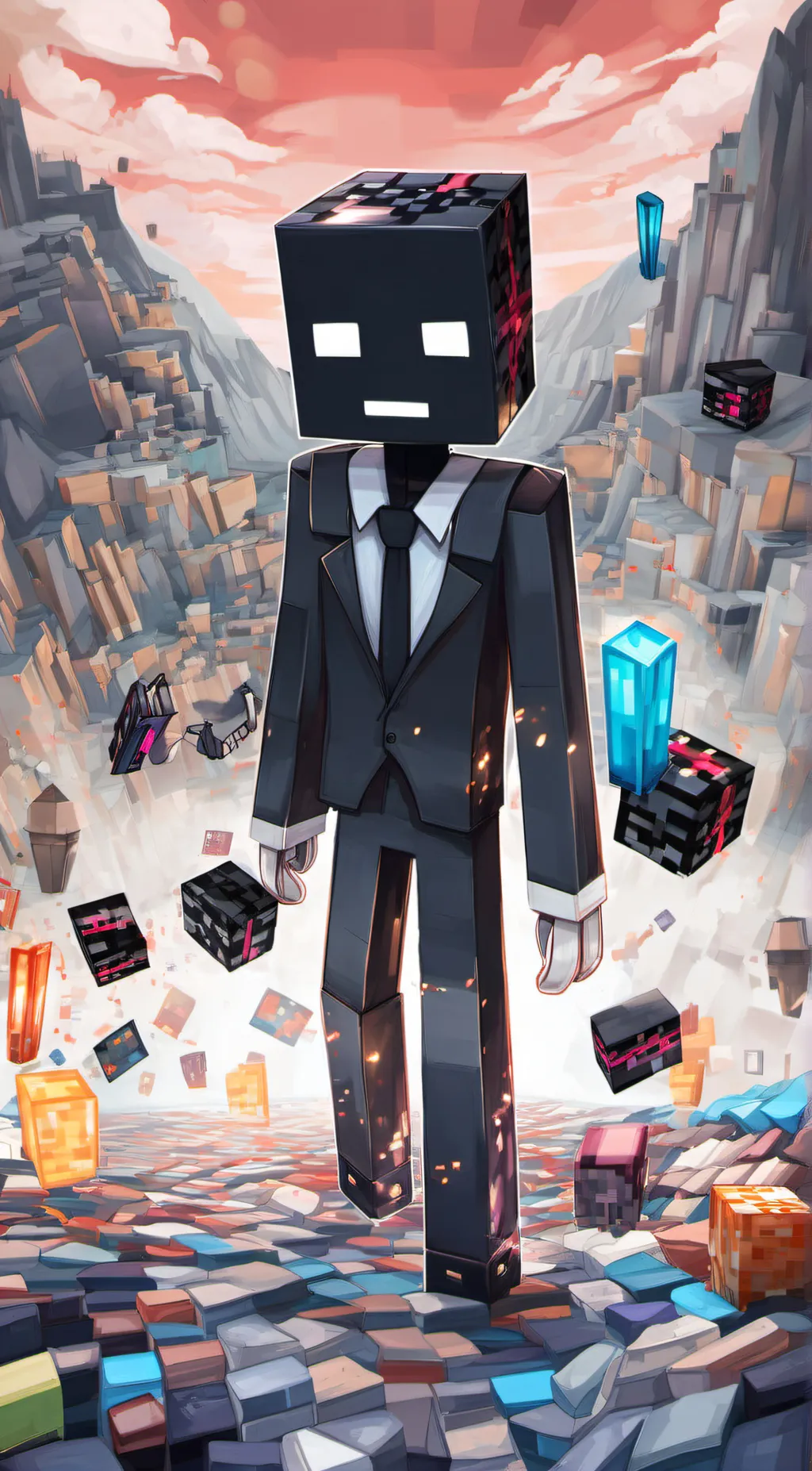 ai character: Frank the Enderman background