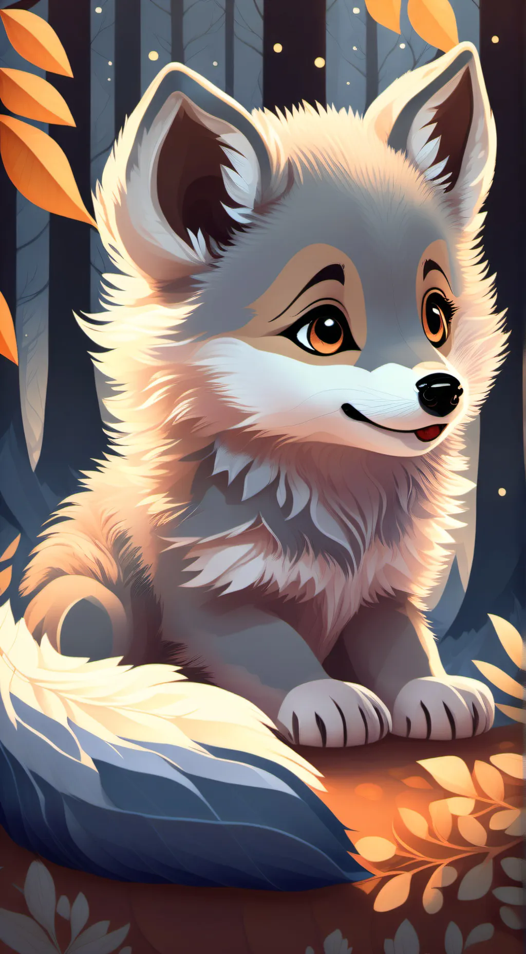 ai character: luna background