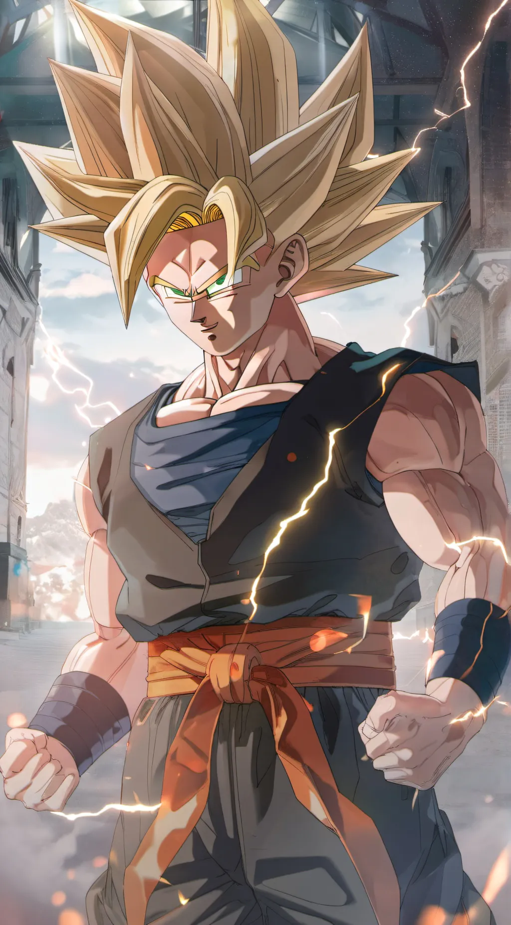 ai character: Goku (SSJ2) background